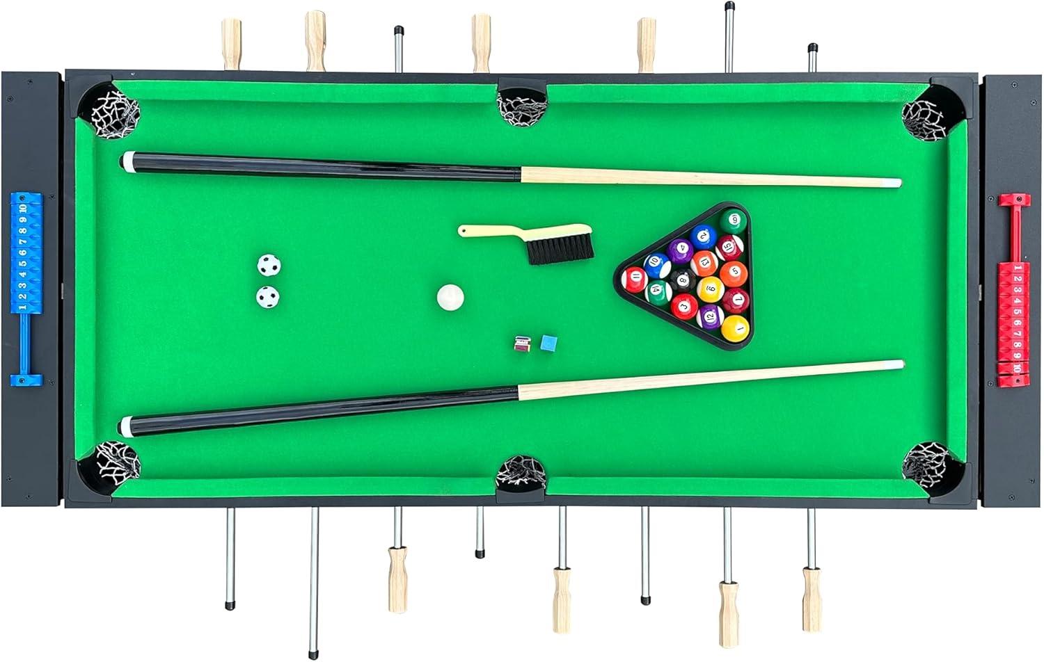 KICK Foosball Tables KICK Twain 48" 2-in-1 Swivel Multi Game Table - Billiards & Foosball-Home & Game Room Entertainment