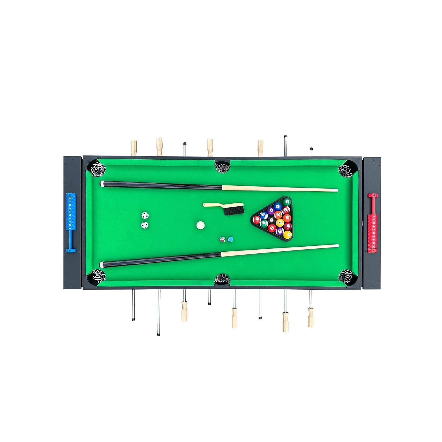 KICK Foosball Tables KICK Twain 48" 2-in-1 Swivel Multi Game Table - Billiards & Foosball-Home & Game Room Entertainment