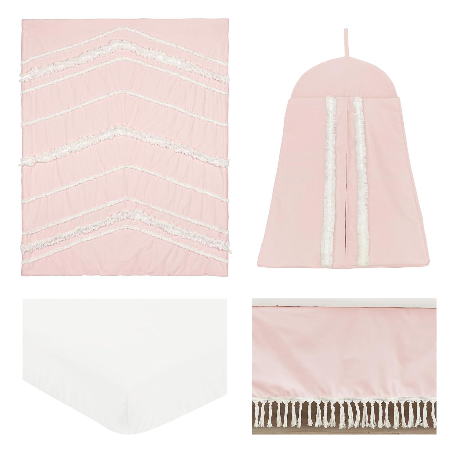 Sweet Jojo Designs Boho Fringe 4 Piece Crib Bedding Set