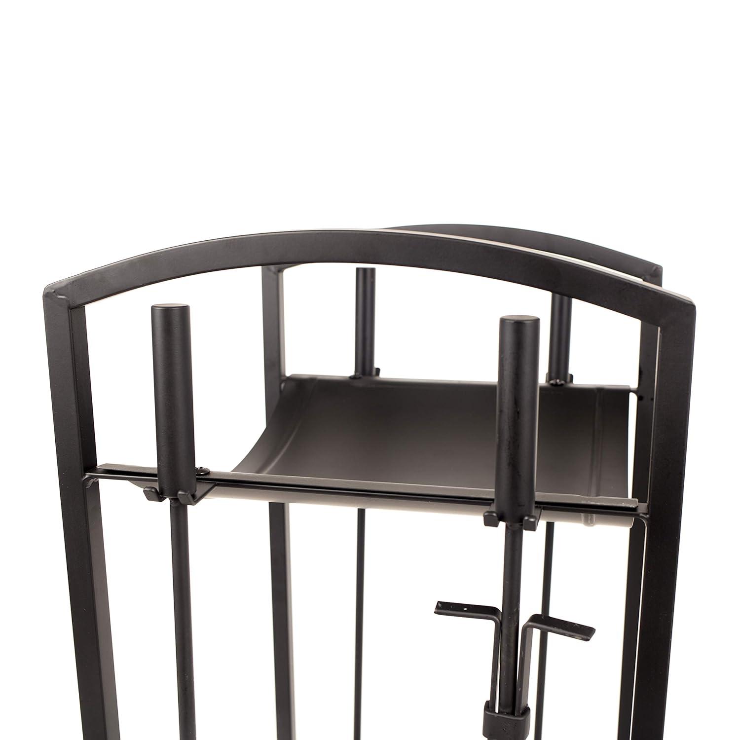 Pleasant Hearth FA011TL Steel Fireplace Tools and Log Bin