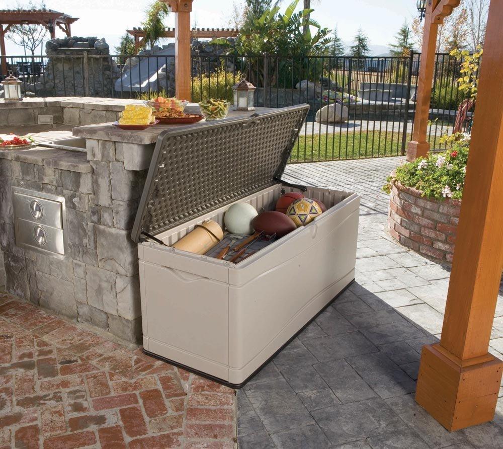 Lifetime Lifetime 60'' W 130 Gallons Water Resistant Polyethylene Plastic Lockable Deck Box