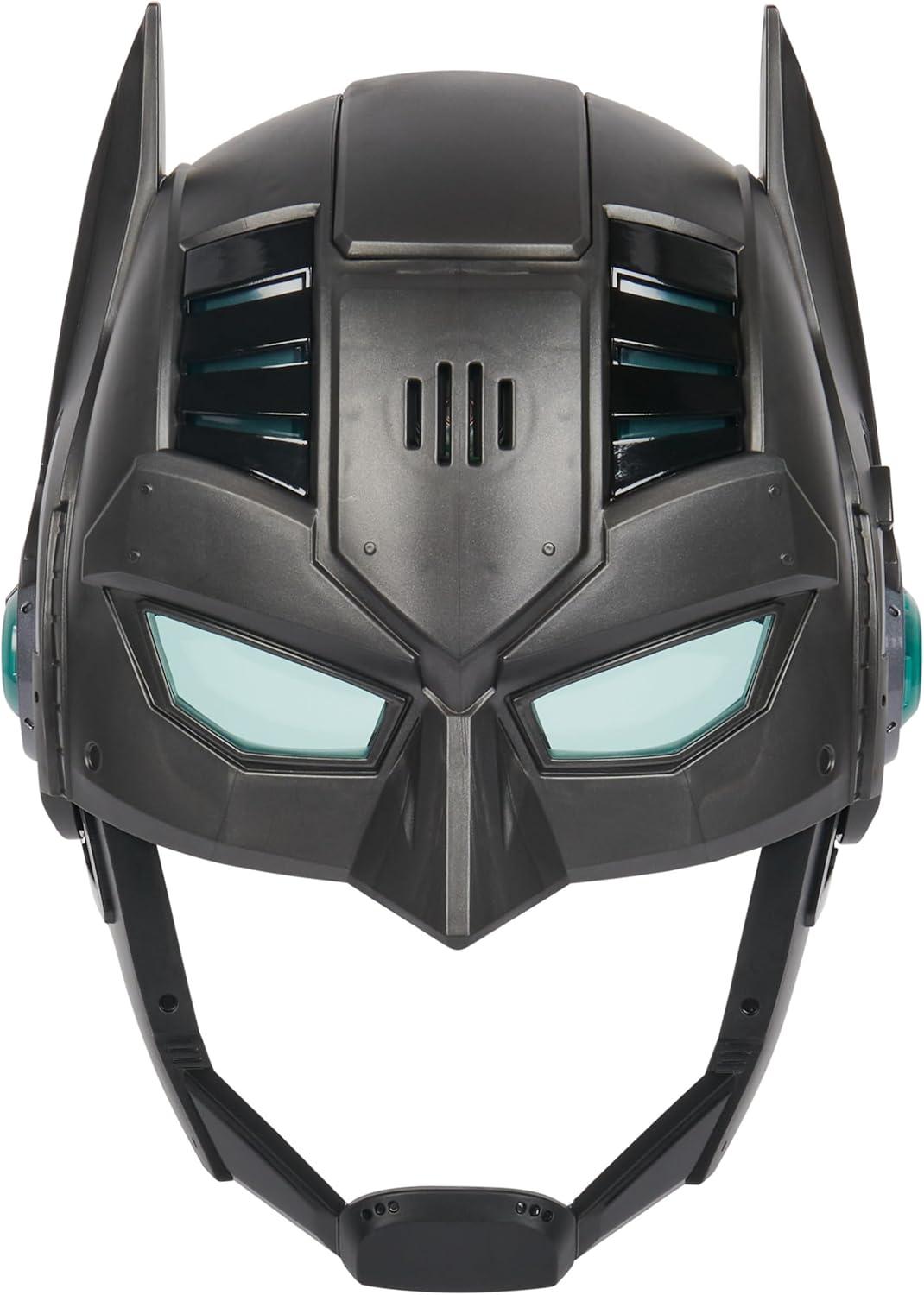 Kids Black Armor-Up Batman Mask with Visor and Lights