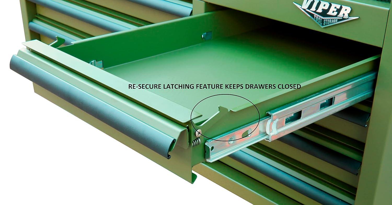 Viper Tool Storage 41.5'' W 6 -Drawer Steel Bottom Rollaway Chest with Wheels