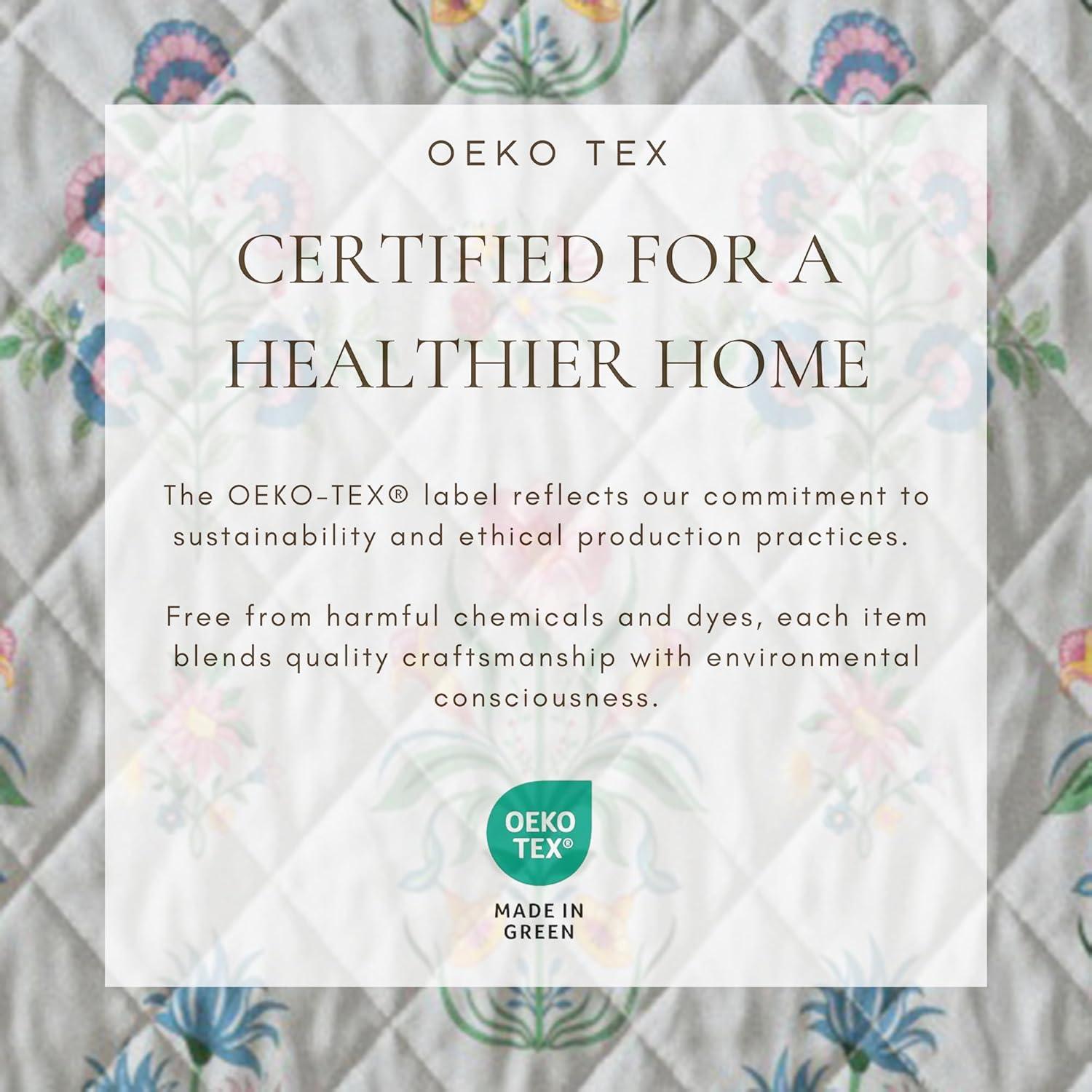 Reversible Printed Floral Scalloped Quilt and Sham Set - Great Bay Home (King / California King, Thriving Flowers)