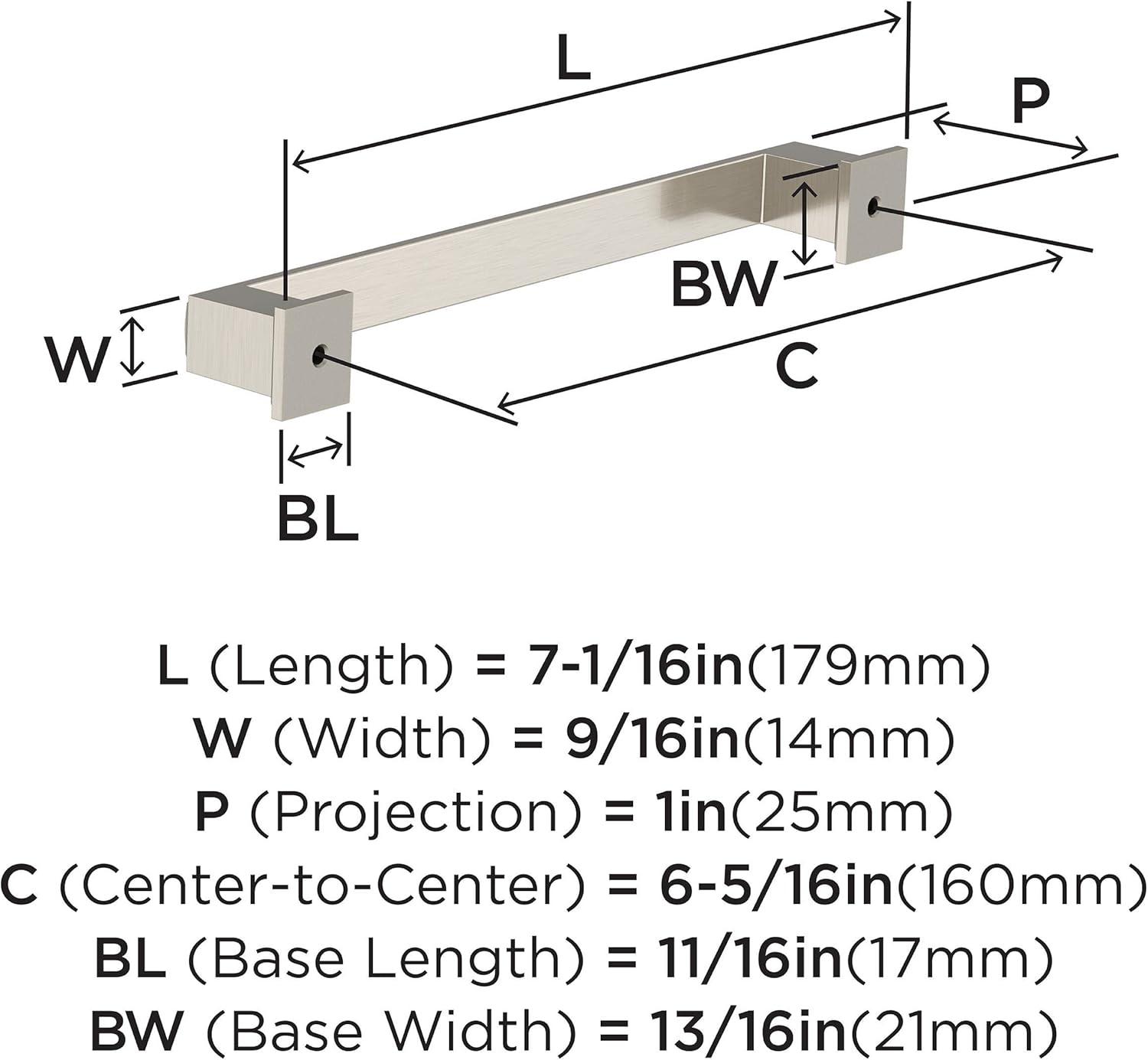 Appoint 6-5/16 in (160 mm) Center-to-Center Cabinet Pull