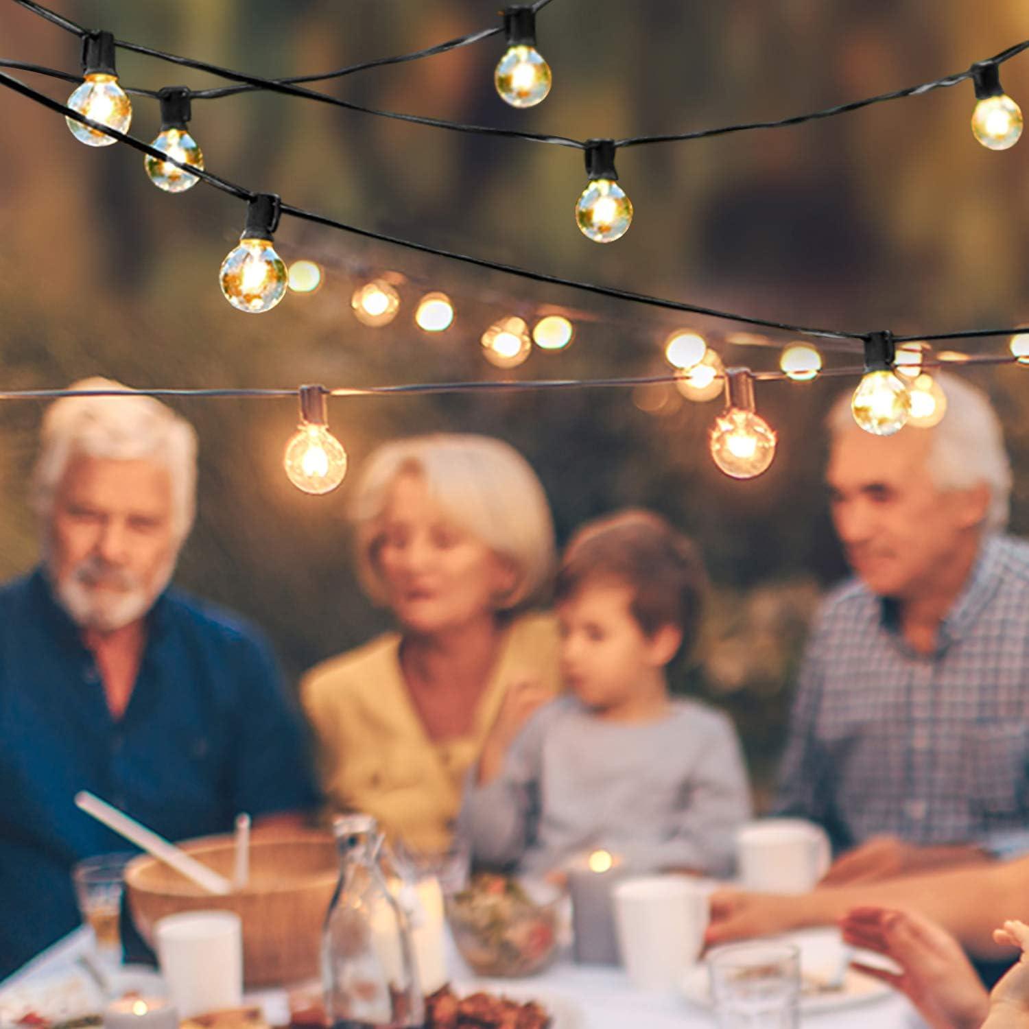 Brightech Ambience Pro 15pk 1-Watt 2700K G40 Dimmable E17 LED Vintage Edison LED Light Bulbs