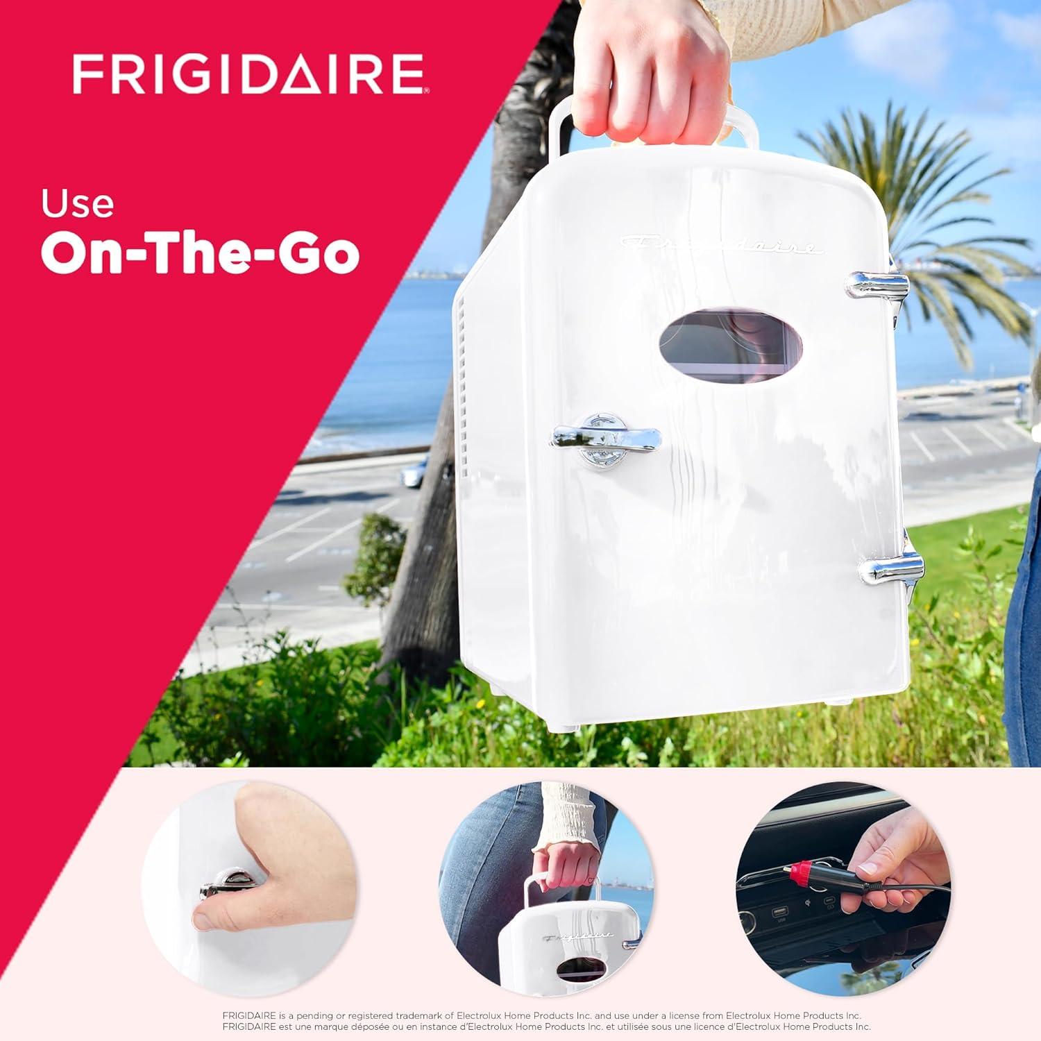 Frigidaire® 0.5-Cubic-Foot Retro Portable Mini Fridge