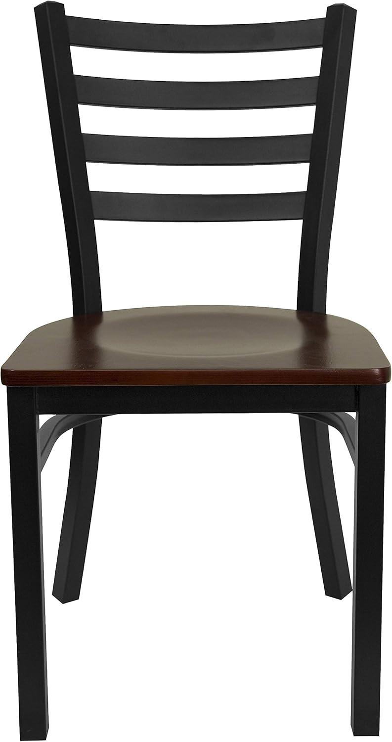 Flash Furniture Kendall Clear Coated Ladder Back Metal Restaurant Chair