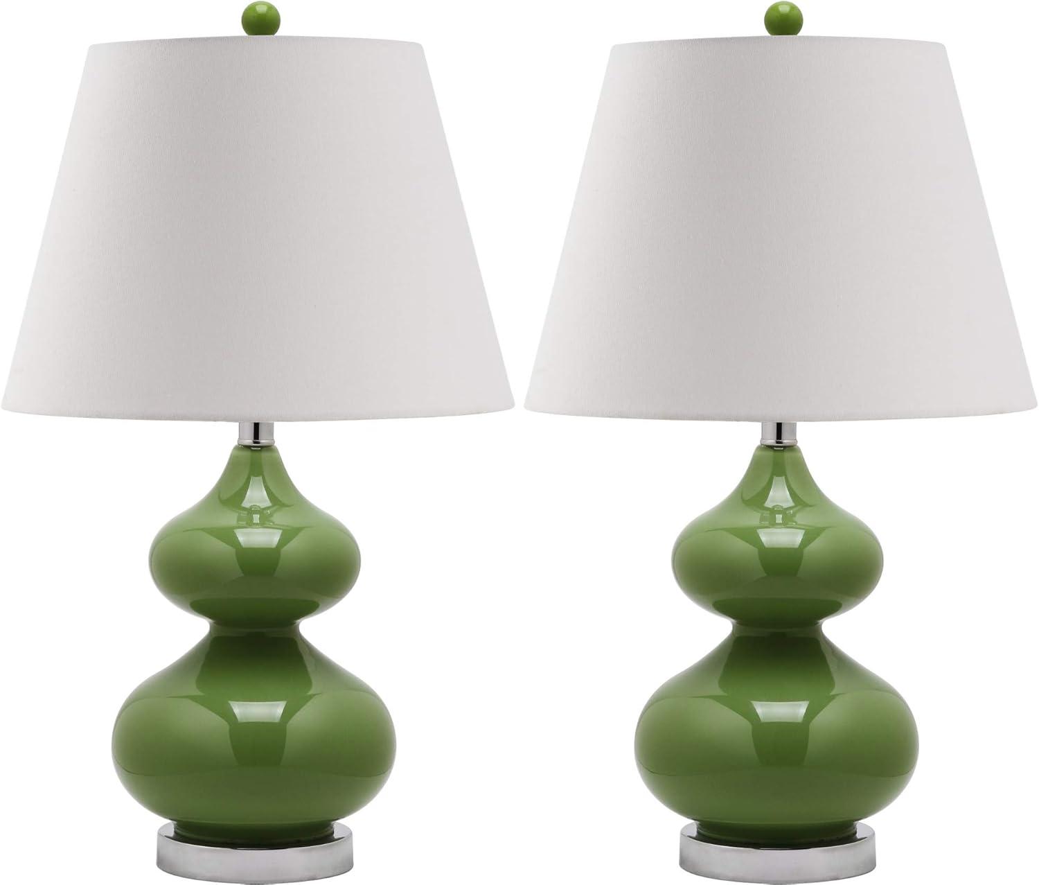 Eva Double Gourd Table Lamp (Set of 2) - Green - Safavieh.