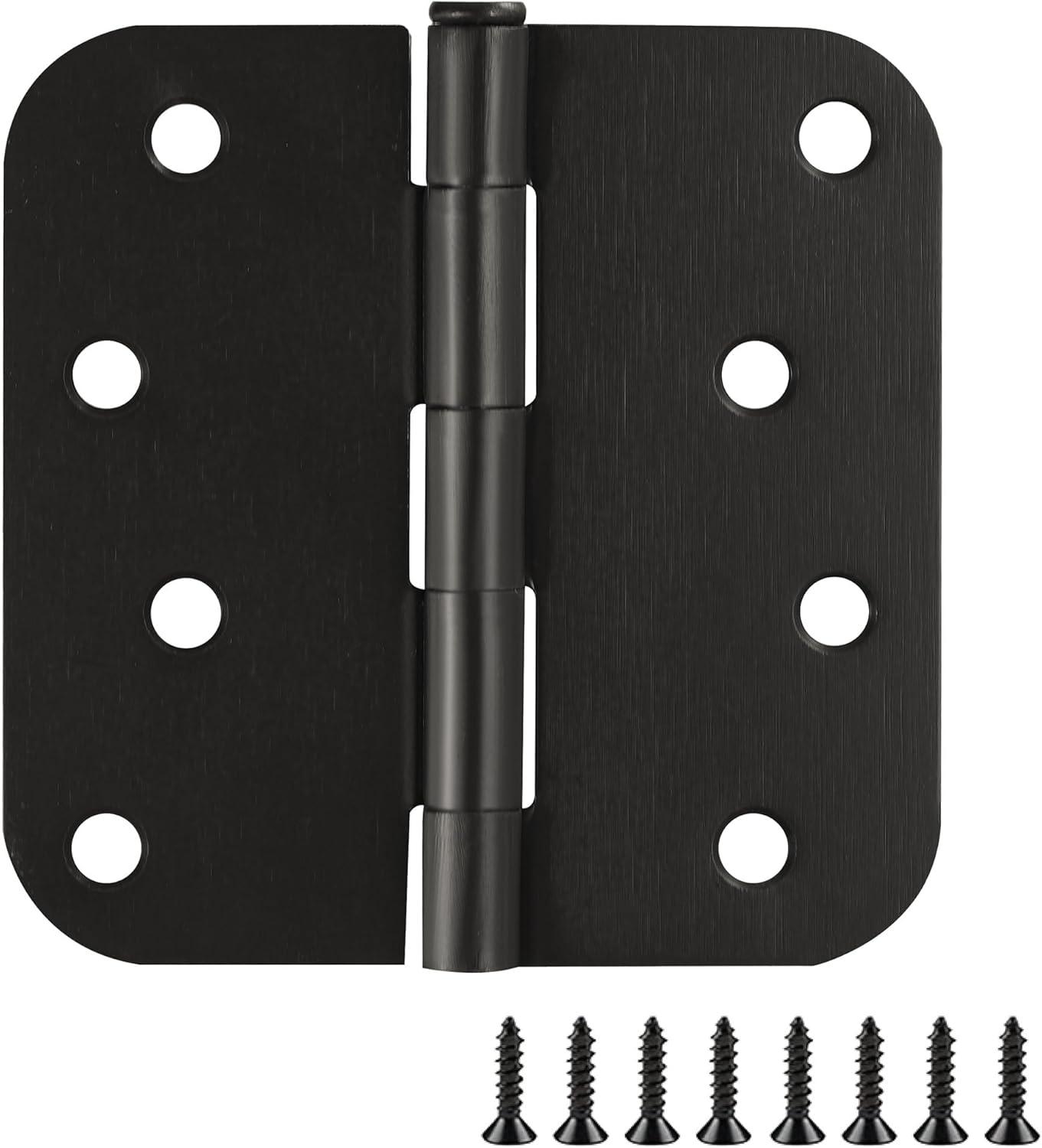 Oil-Rubbed Bronze 4-inch Steel Butterfly Door Hinges 9-Pack