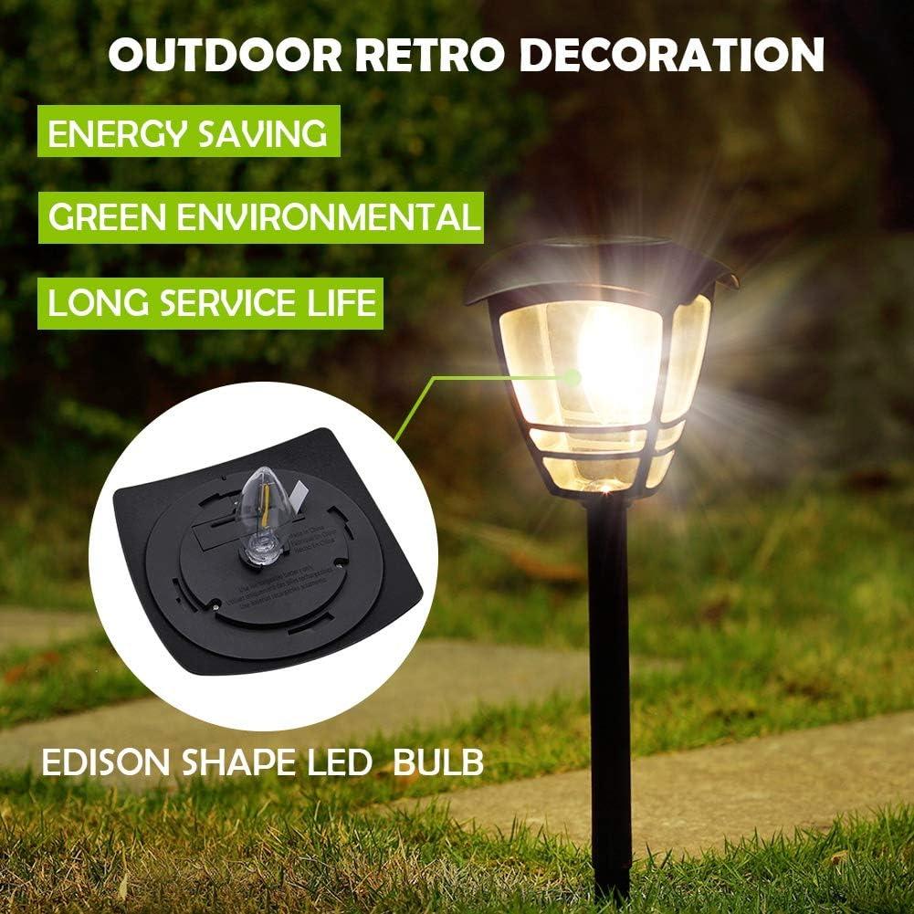 Vintage Black Solar LED Pathway Lights Multipack