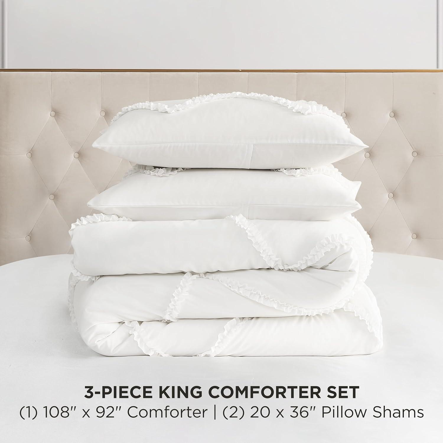 Juicy Couture Juicy Couture Diamond Ruffle Reversible Comforter & Shams Bedding Sets