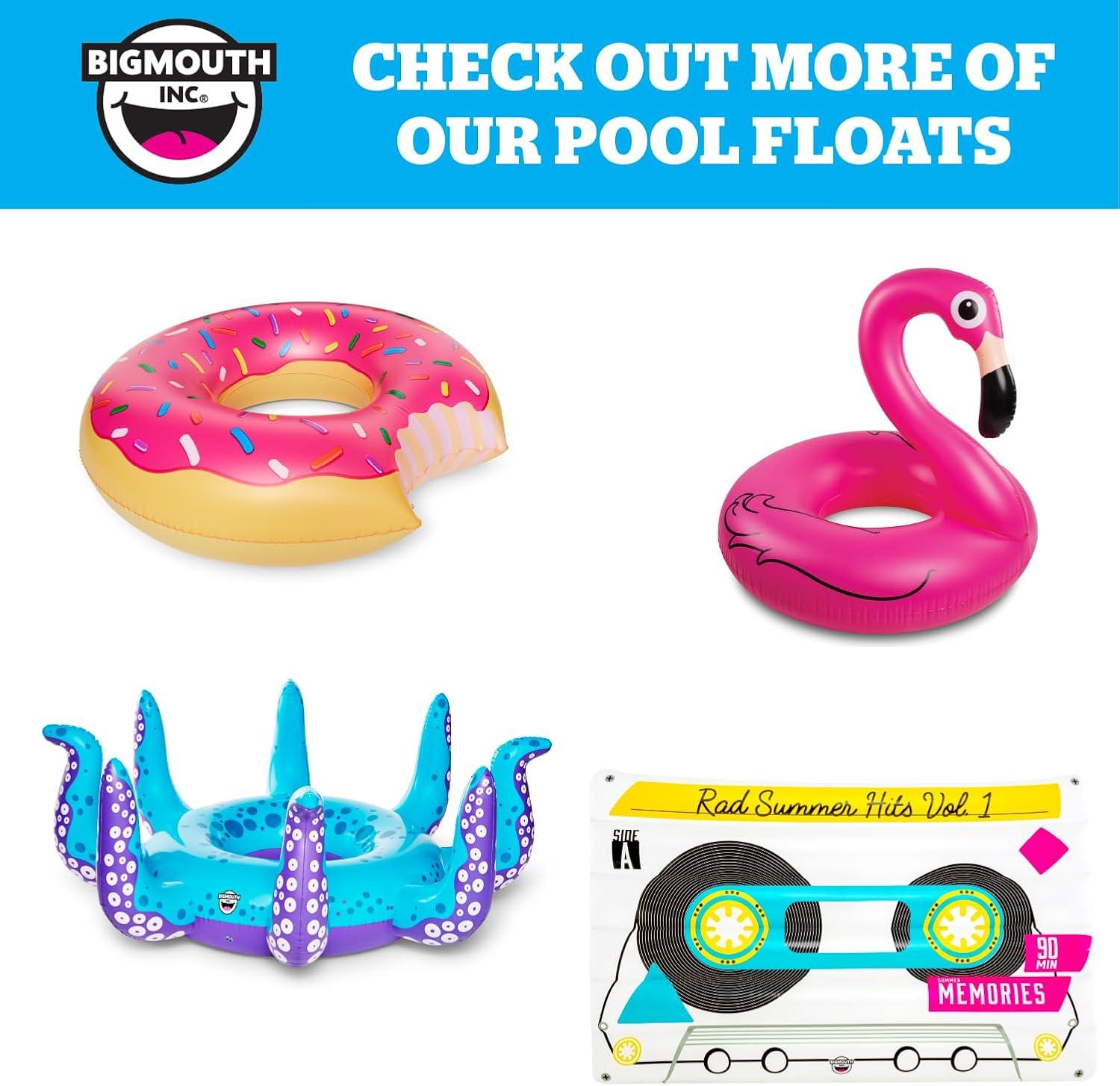 BigMouth Inc. Large Funny Inflatable Raft, Guarded Sides & Headrest, 6 ft Long Heavy Duty Pool Float