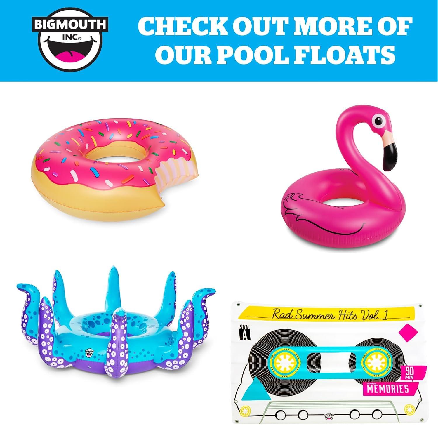 BigMouth Inc. Large Funny Inflatable Raft, Guarded Sides & Headrest, 6 ft Long Heavy Duty Pool Float