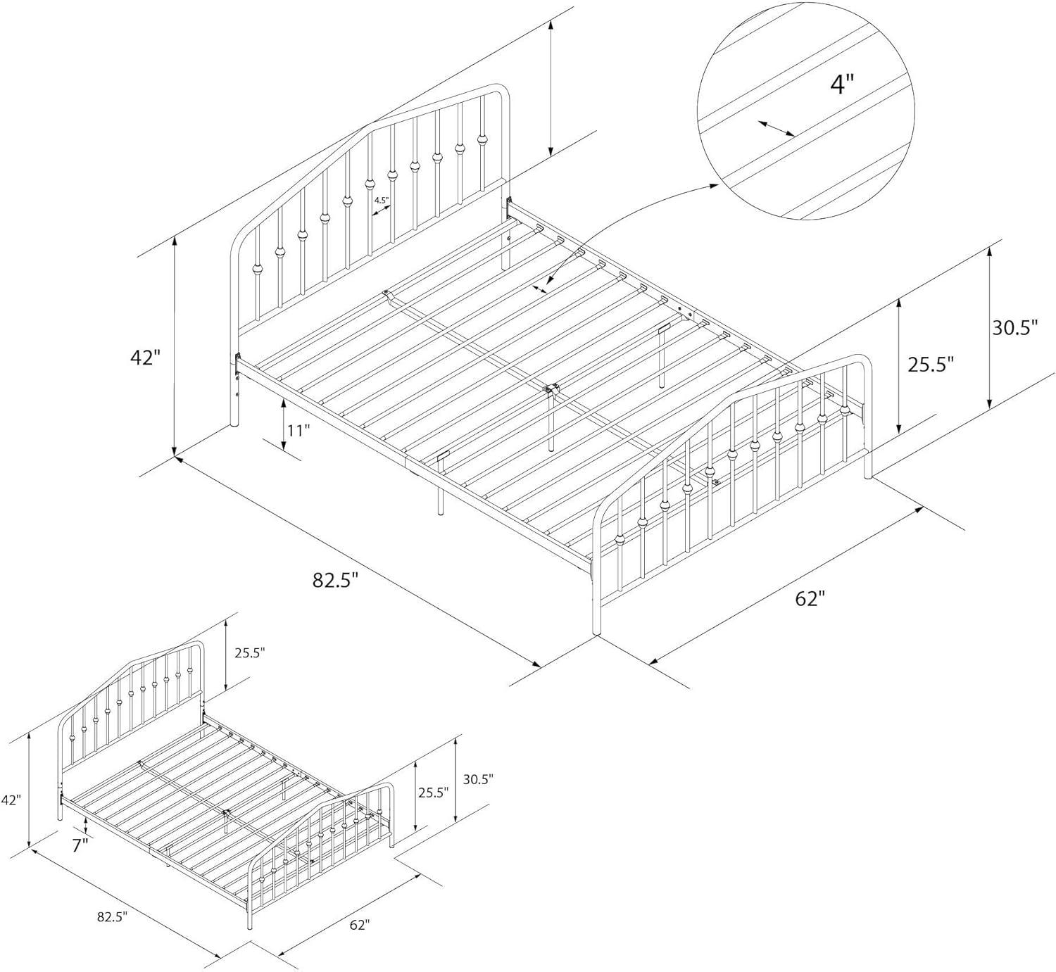 Bushwick Metal Platform Bed