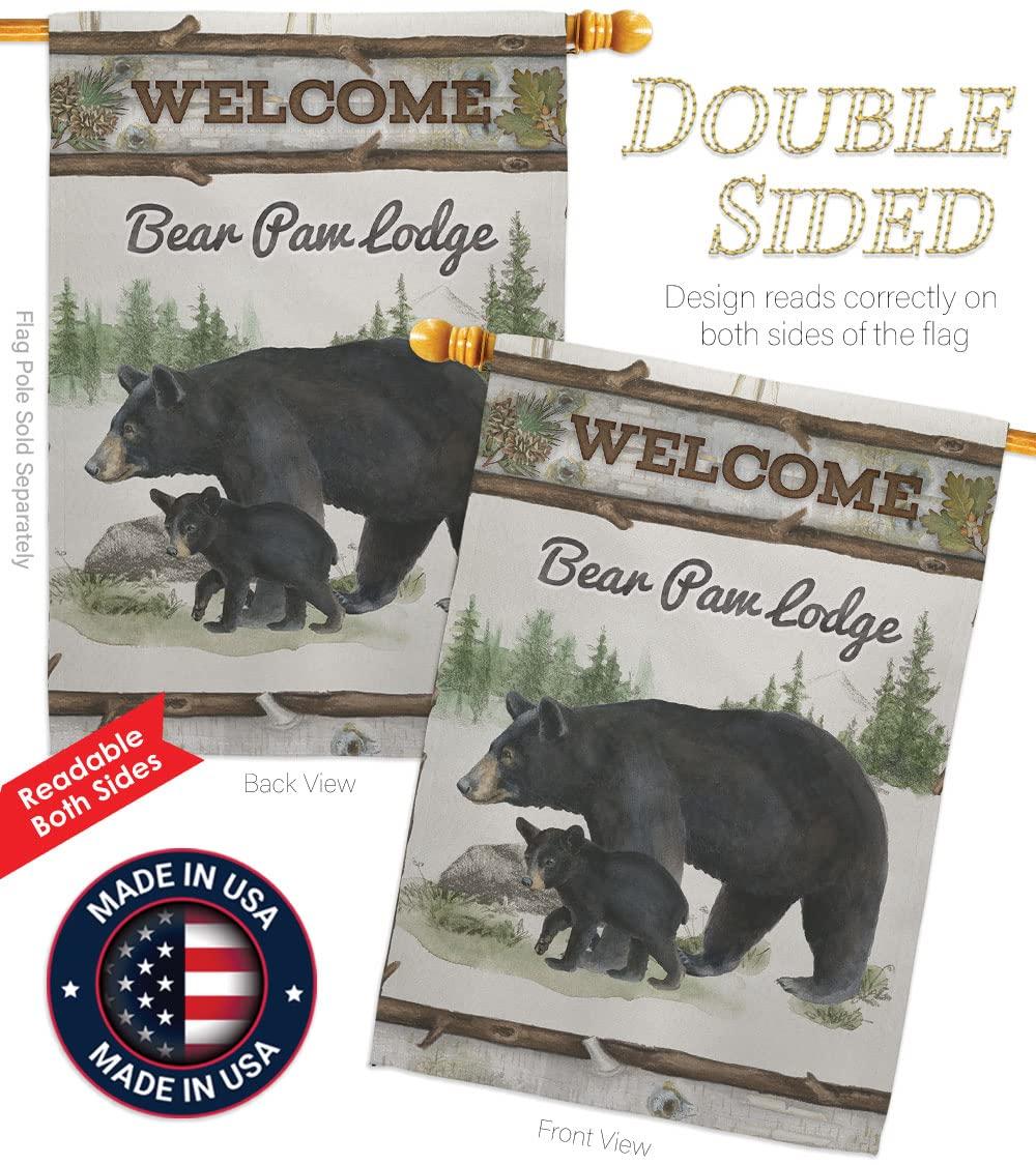 Breeze Decor Double Sided 40'' H x 28'' W Polyester Animal House Flag