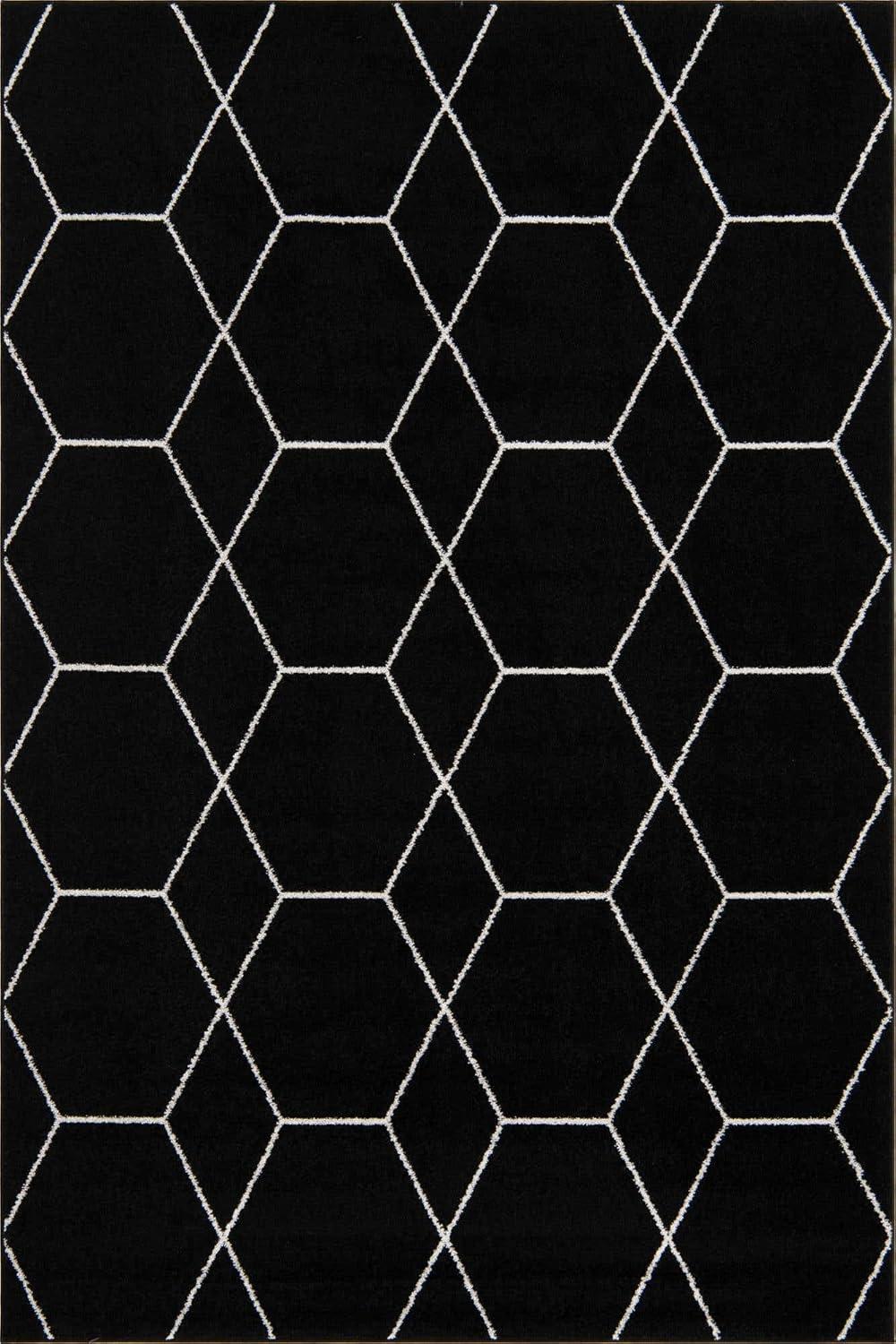 Unique Loom Trellis Frieze Geometric Trellis Indoor Woven Area Rug