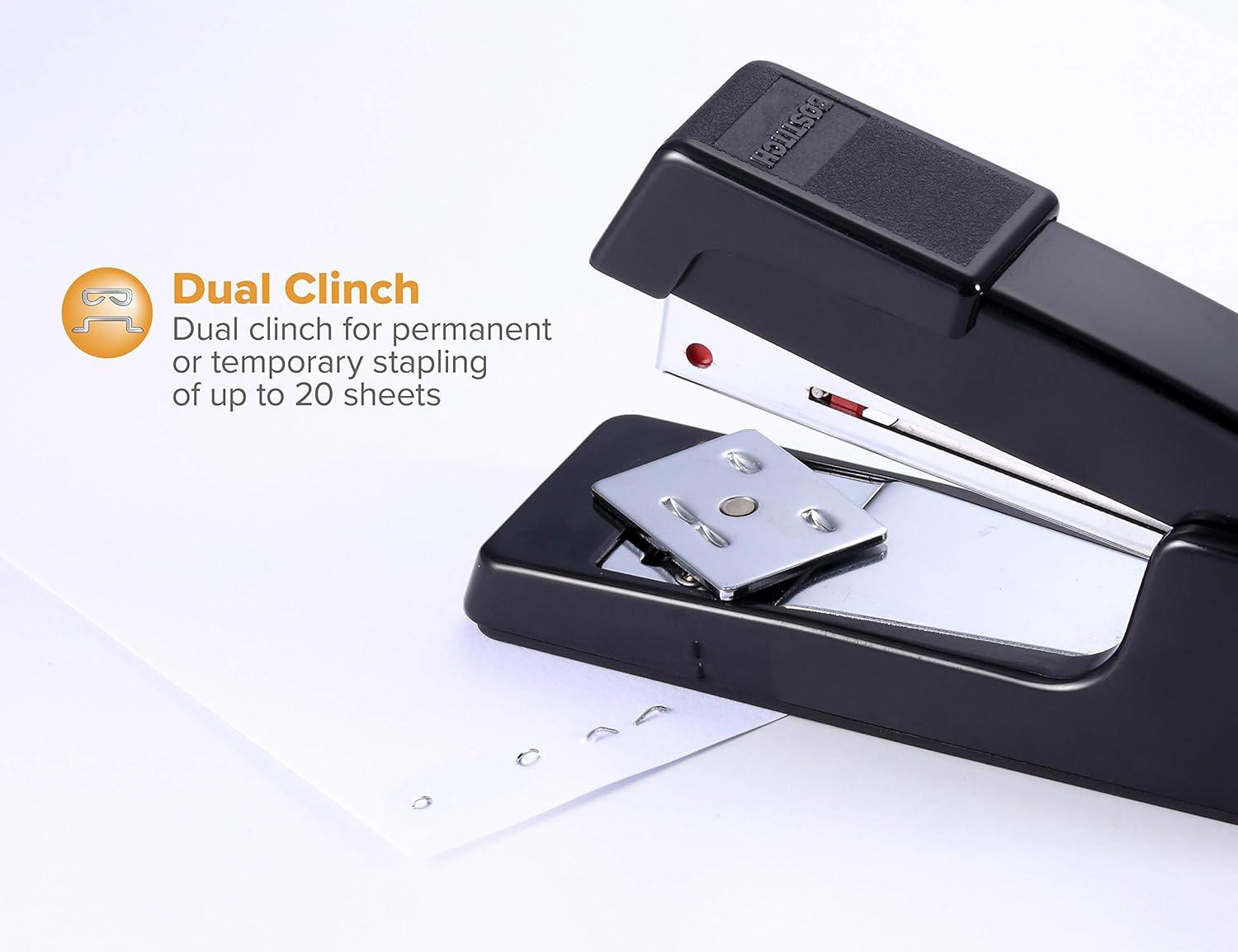 Bostitch B400 Executive Half Strip Stapler, Black