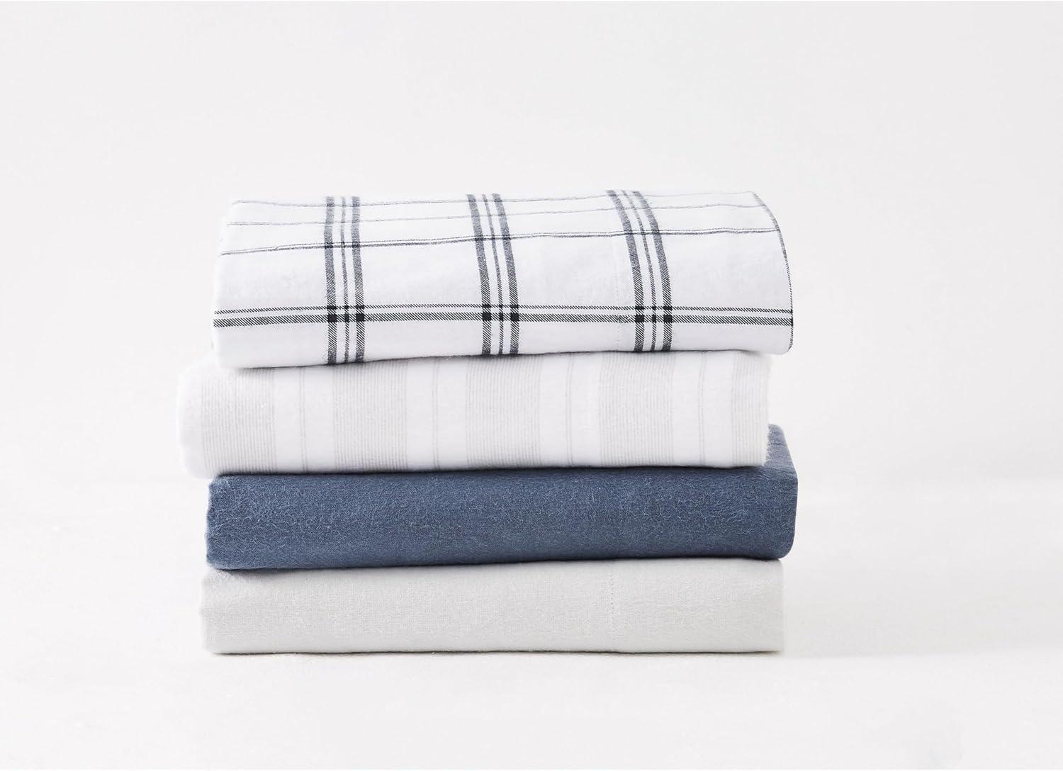 Truly Soft Traditional Cozy 100% Cotton Standard Plaid Sheet Set
