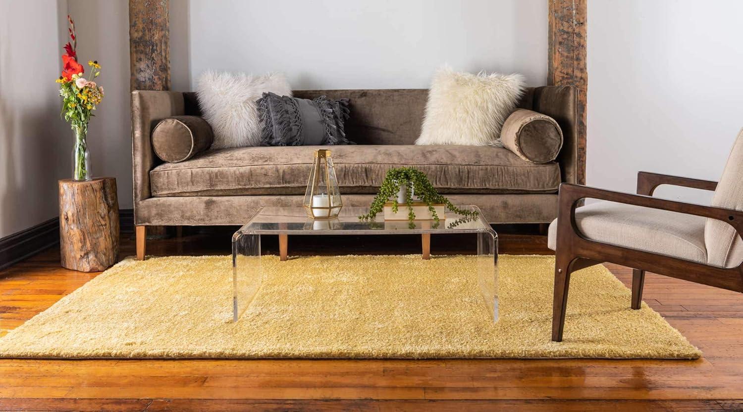 Unique Loom 8' 0 x 10' 0 Solo Calabasas Yellow Area Rug