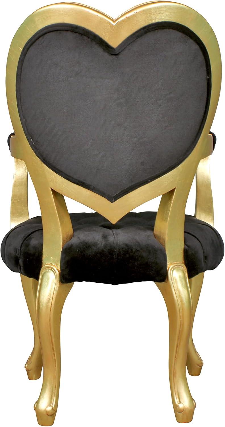 Design Toscano Sweetheart Victorian Heart-Backed Gilded Armchair