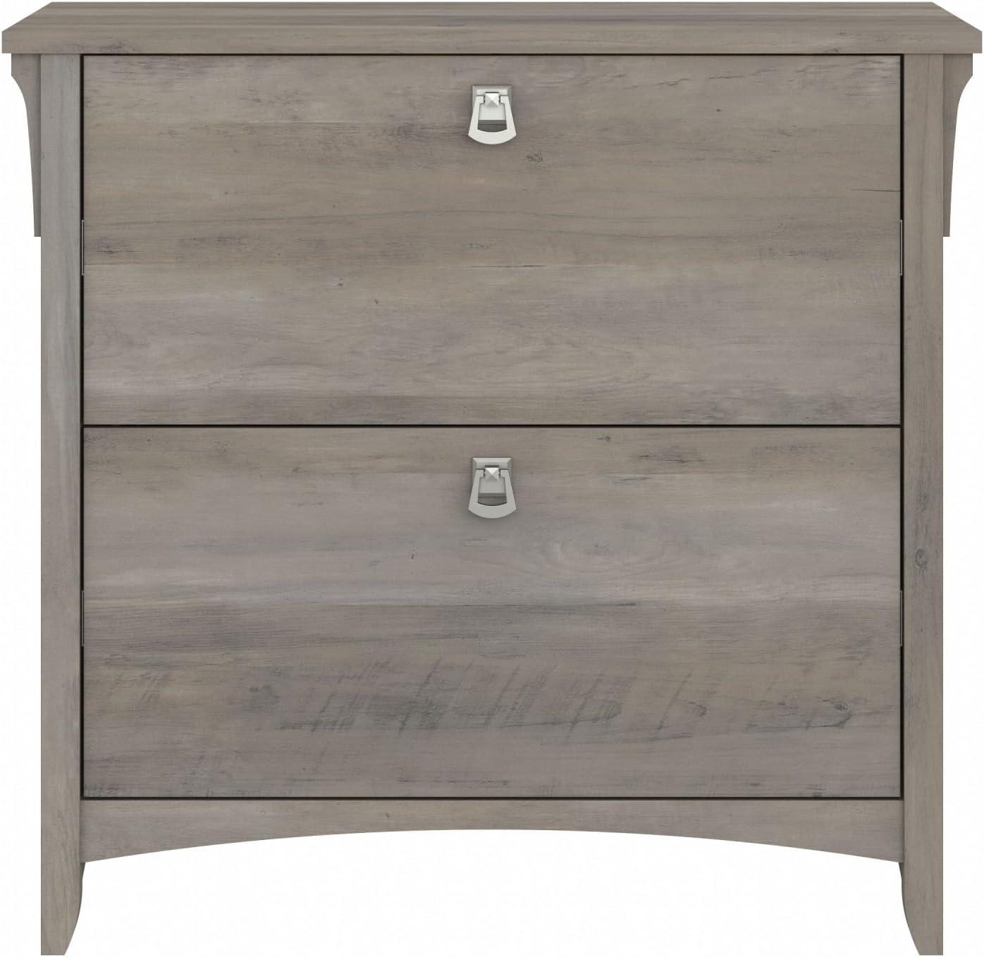 Bush Furniture Salinas Lateral File Cabinet, 2 Drawer, Driftwood Gray