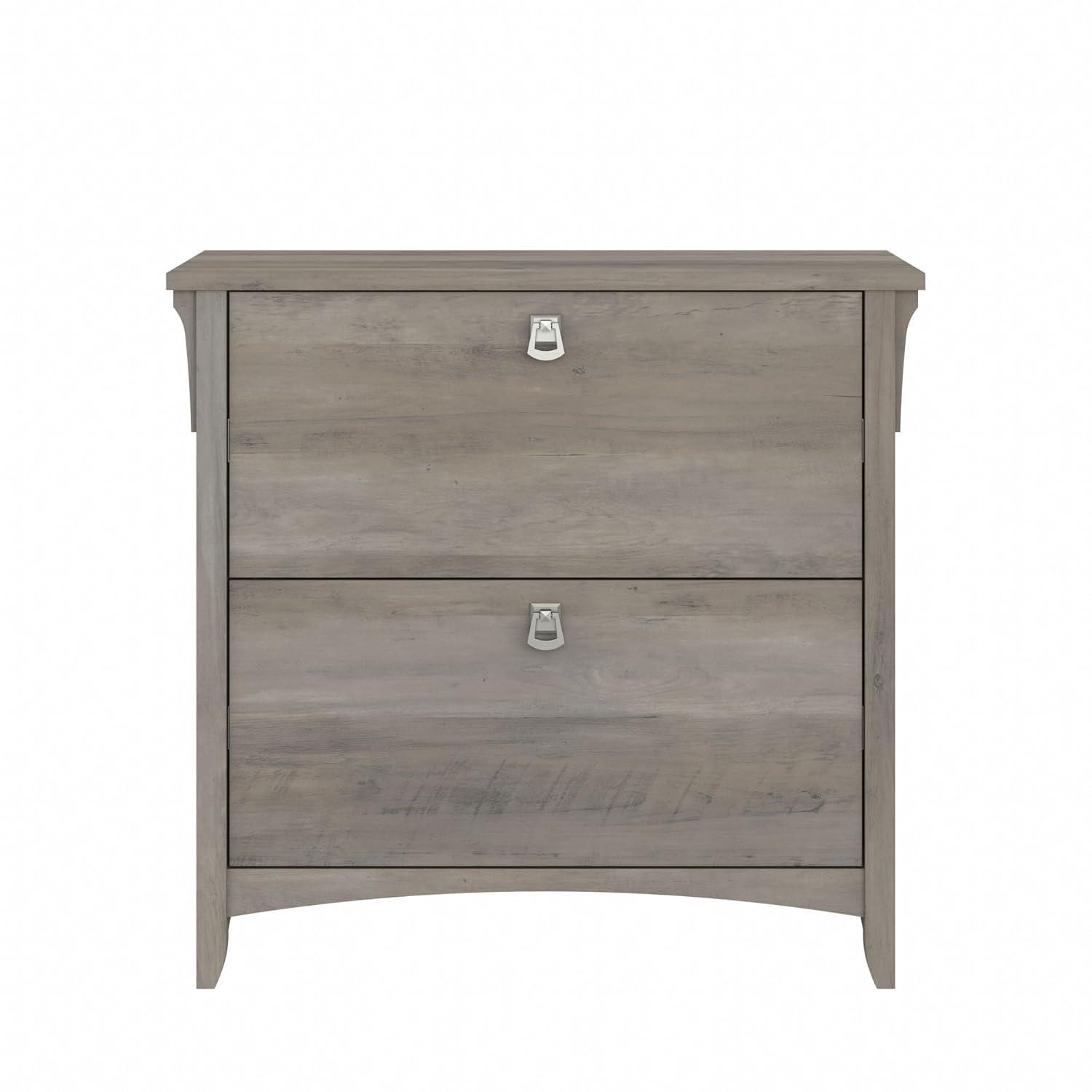 Bush Furniture Salinas Lateral File Cabinet, 2 Drawer, Driftwood Gray