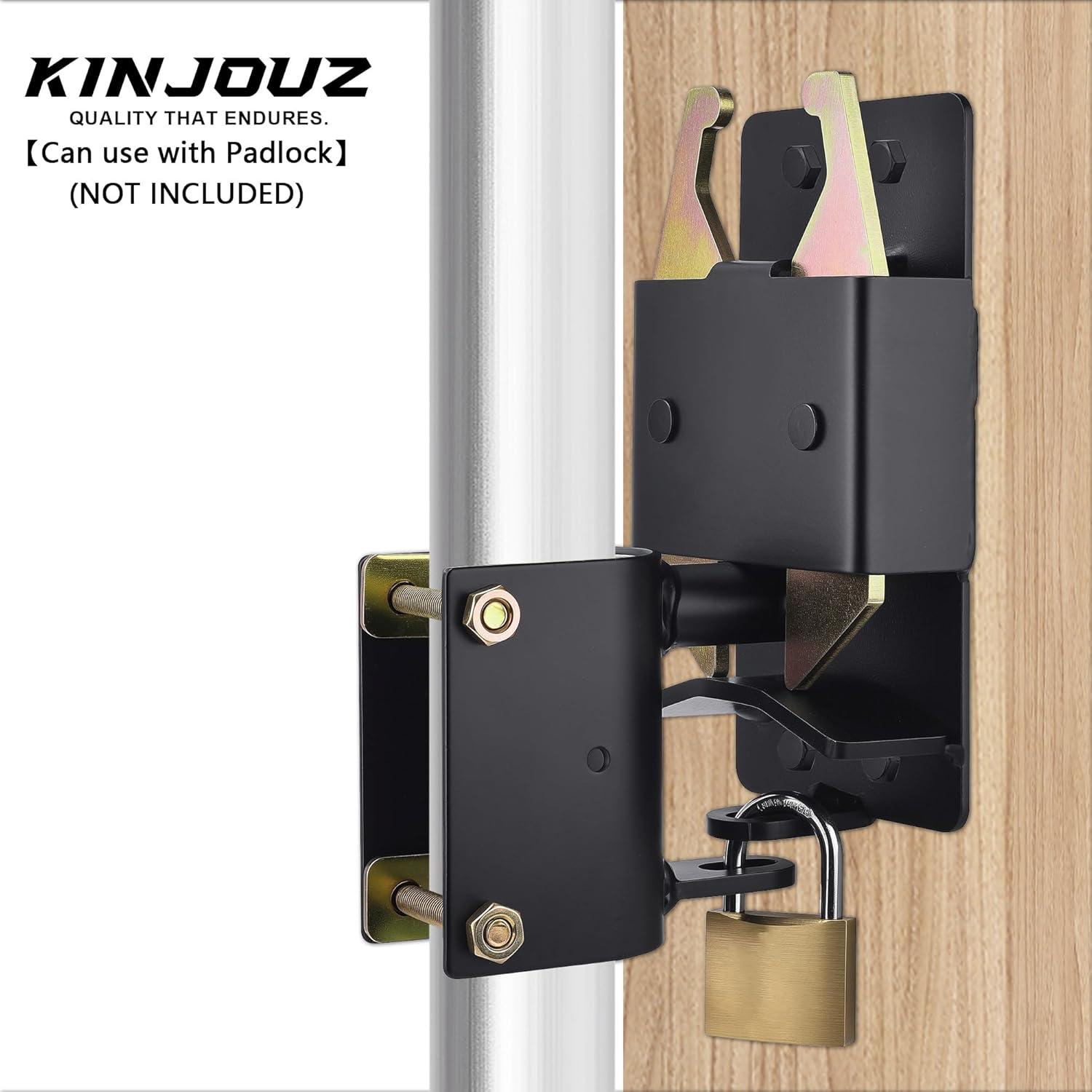 Black Steel Manual Gate Latch for Chain Link Fence