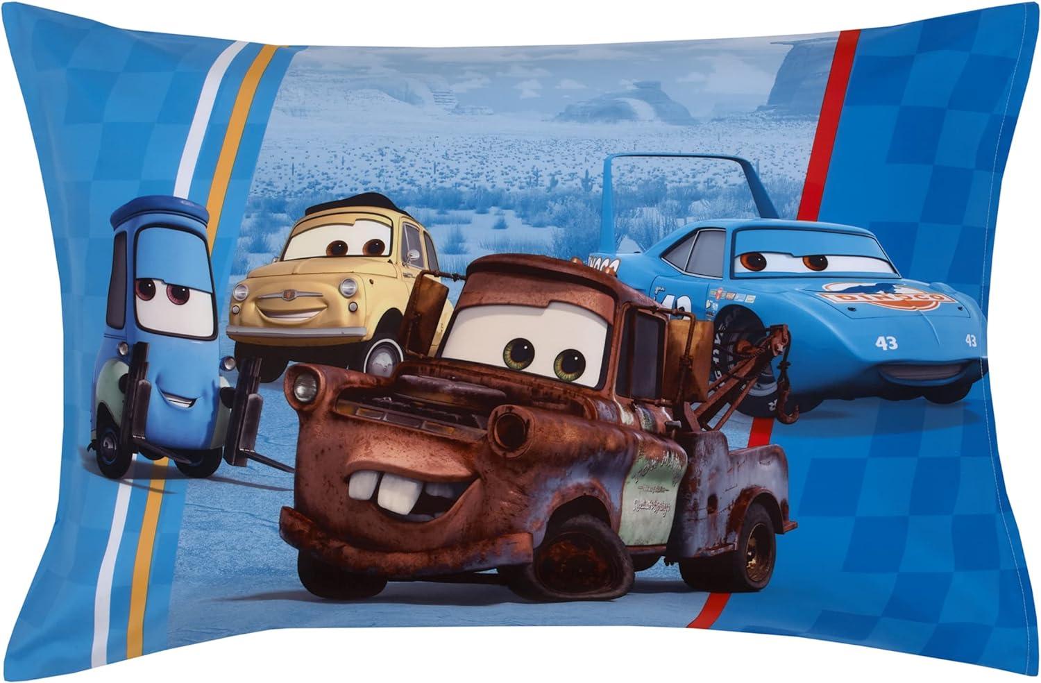 Disney Cars Radiator Springs Reversible Characters Toddler Bedding Set