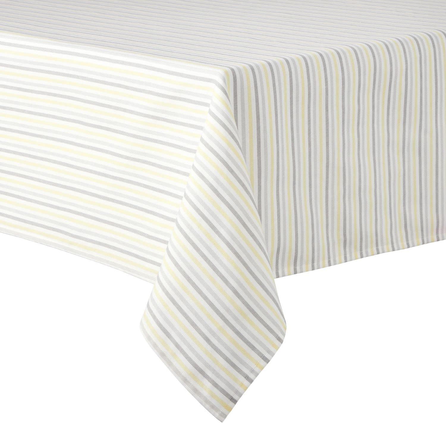 Martha Stewart Daisy Stripe Tablecloth Single Pack