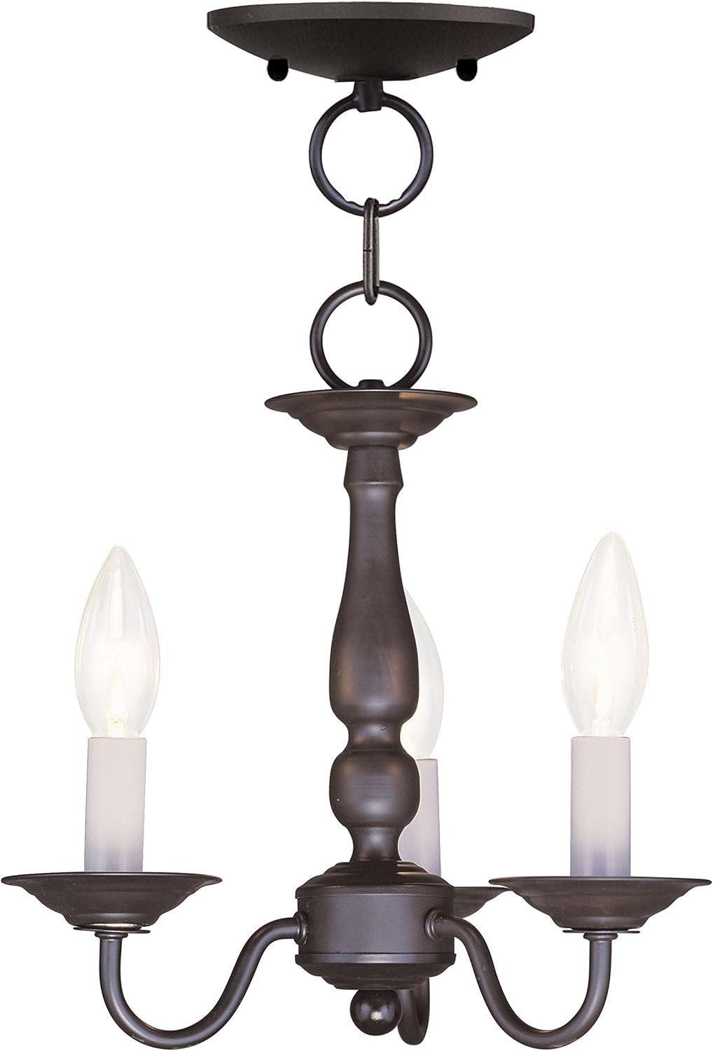 Livex Lighting Williamsburgh 3 - Light Chandelier in  Bronze