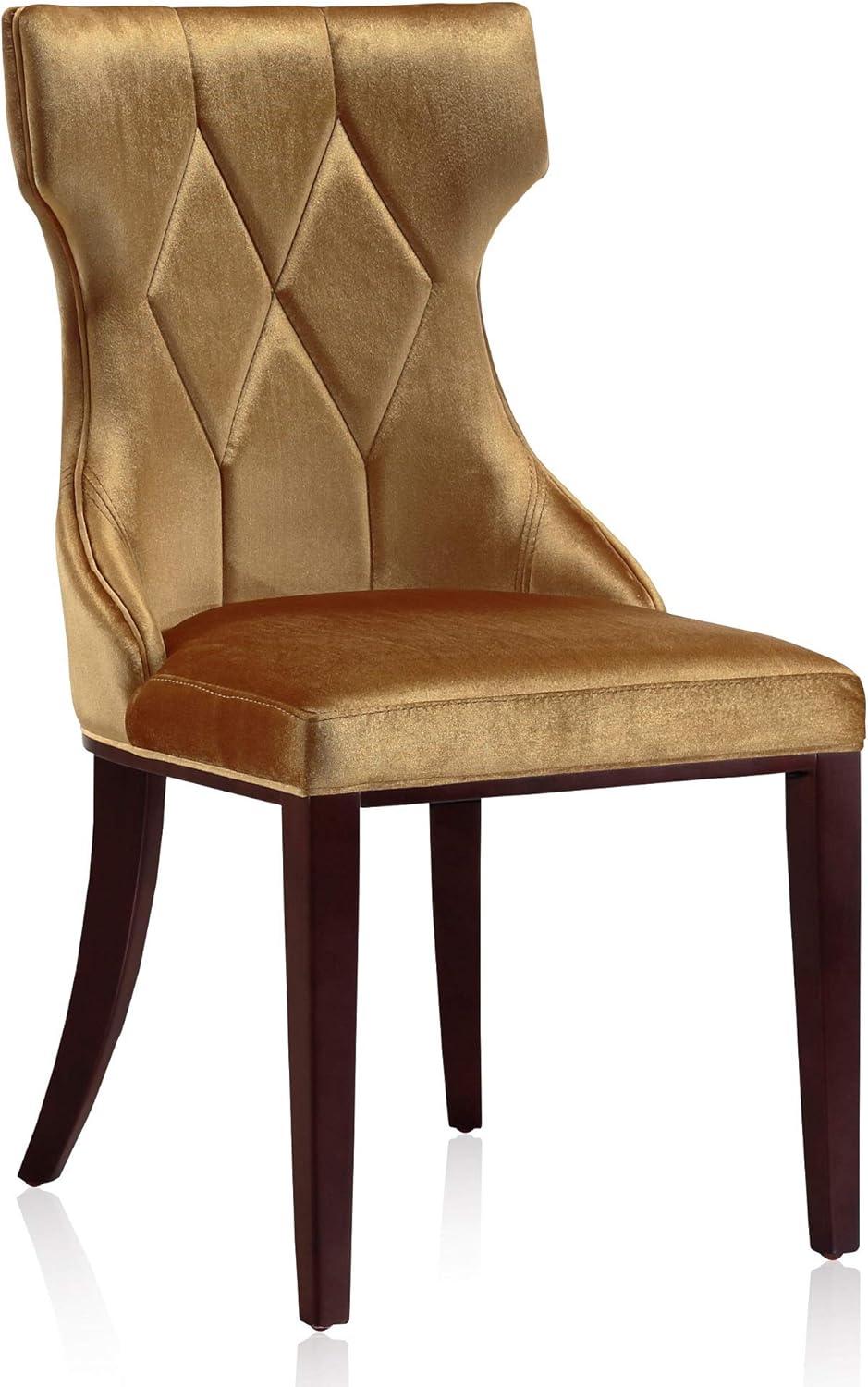 Set of 2 Reine Velvet Dining Chairs - Manhattan Comfort