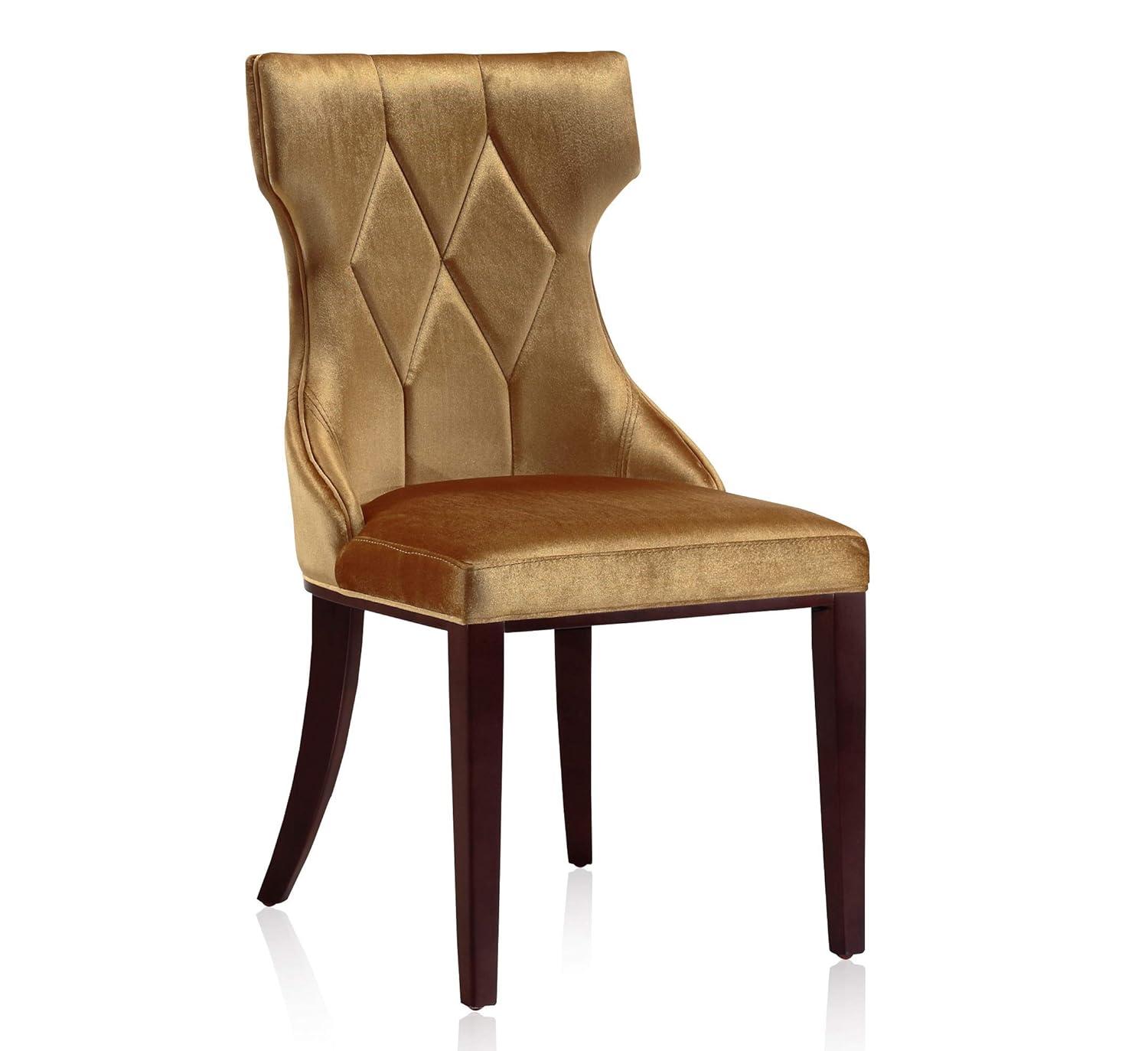 Set of 2 Reine Velvet Dining Chairs - Manhattan Comfort