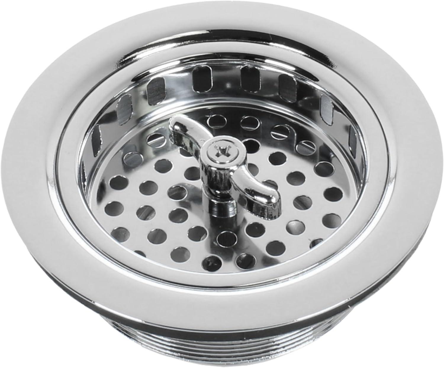 Mr. Scrappy 21-DSB-PC Kitchen Sink Drain Assembly with Twist Lock Basket Strainer