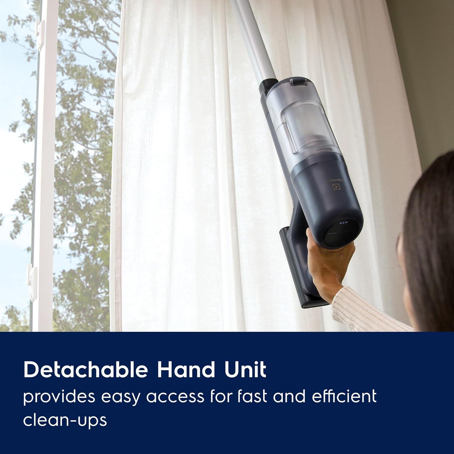Electrolux EHVS65S1AD Electrolux Ultimate600 Complete Home Lightweight Cordless Stick Vacuum, Motorized Nozzles, 5-Step Filtration, LED Smart Display, For Floors, Upholstery, Mattresses