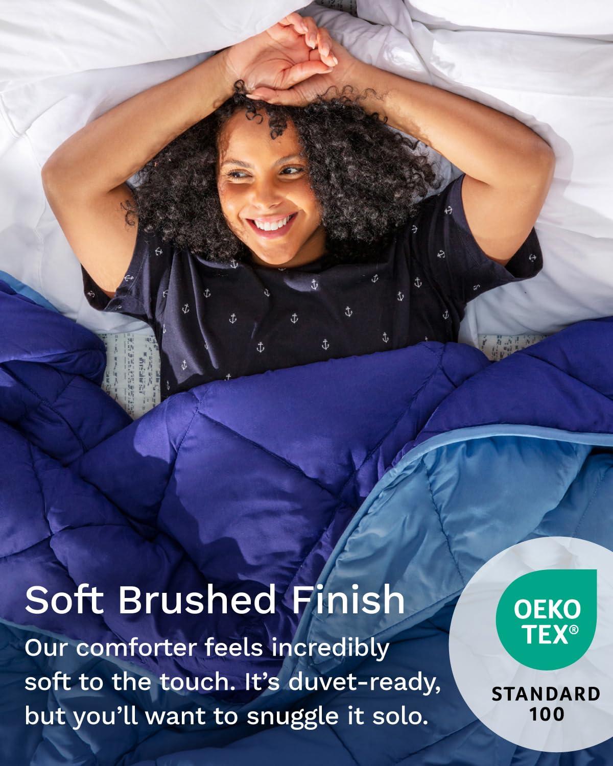 Reversible Alternative Comforter by Viscosoft Blue Full