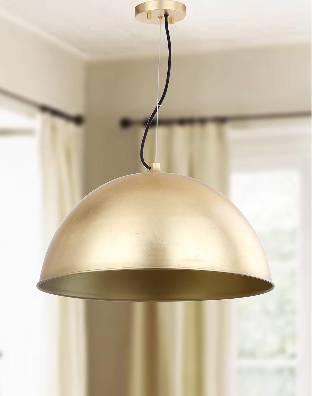 Gold LED Globe Contemporary Pendant Light