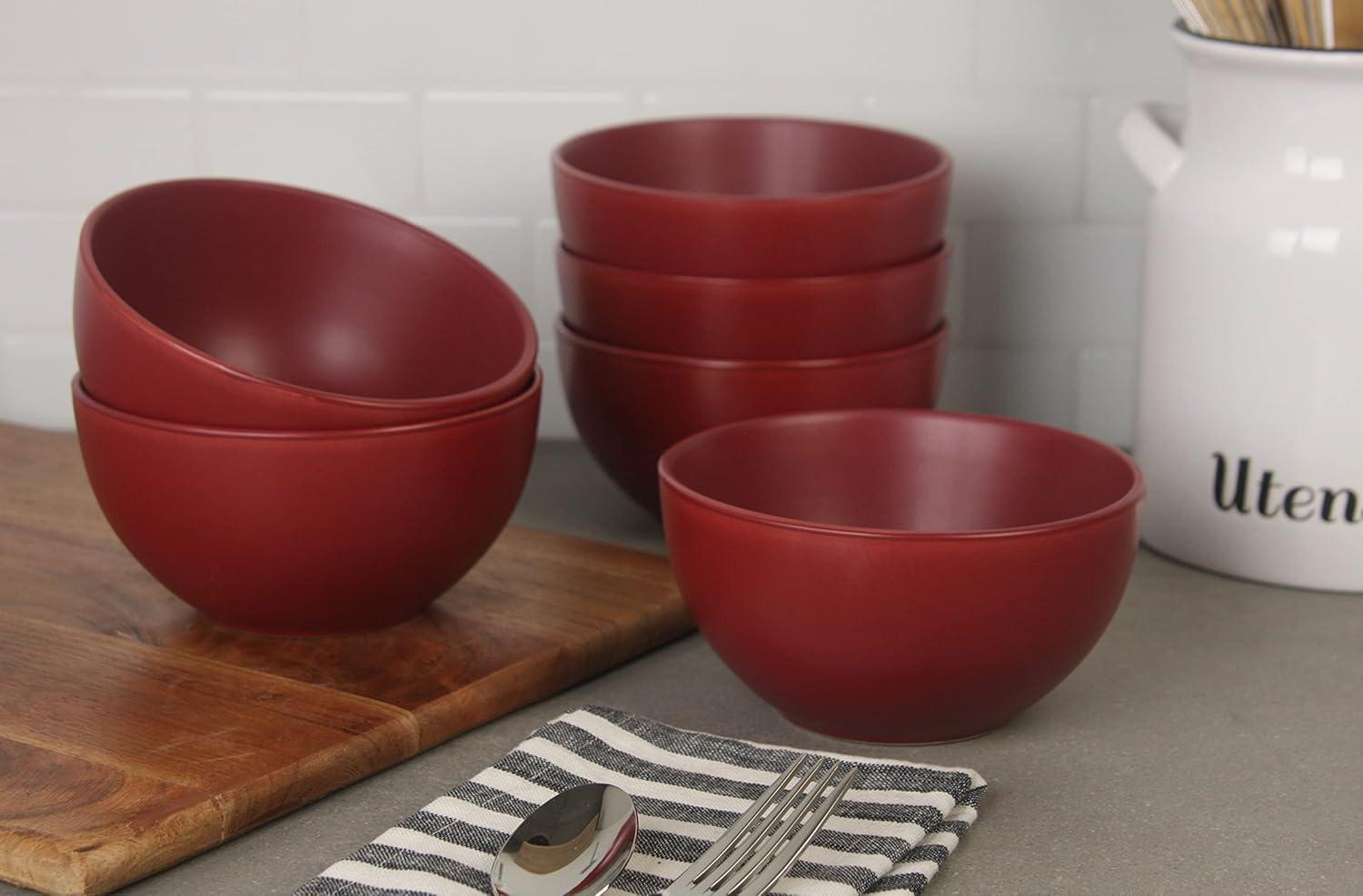 Ten Strawberry Street Wazee Matte 16 oz. Cereal Bowl (Set of 6)