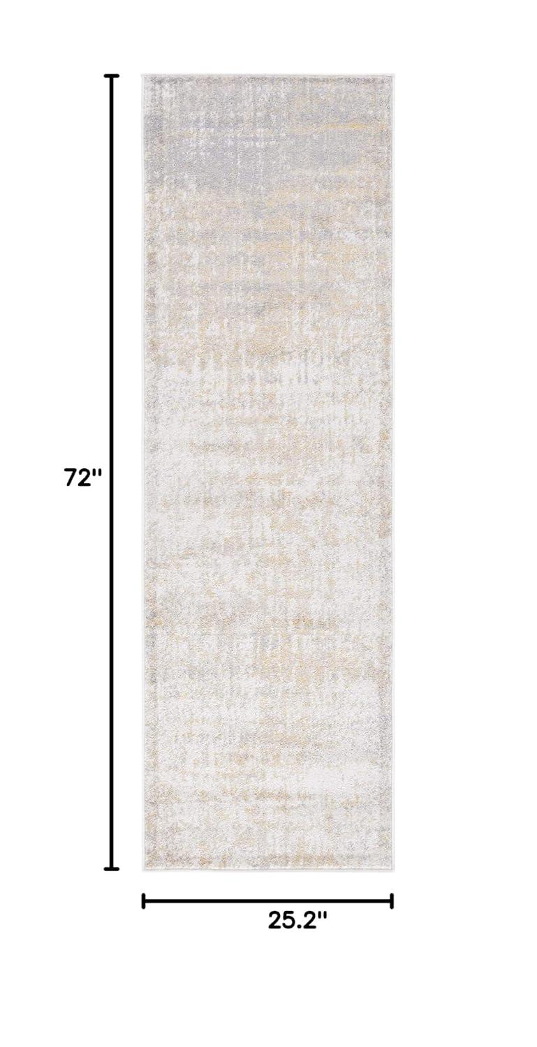 Adirondack ADR207 Machine Made Indoor Runner - Creme/Gold - 2'-1"x6' - Safavieh