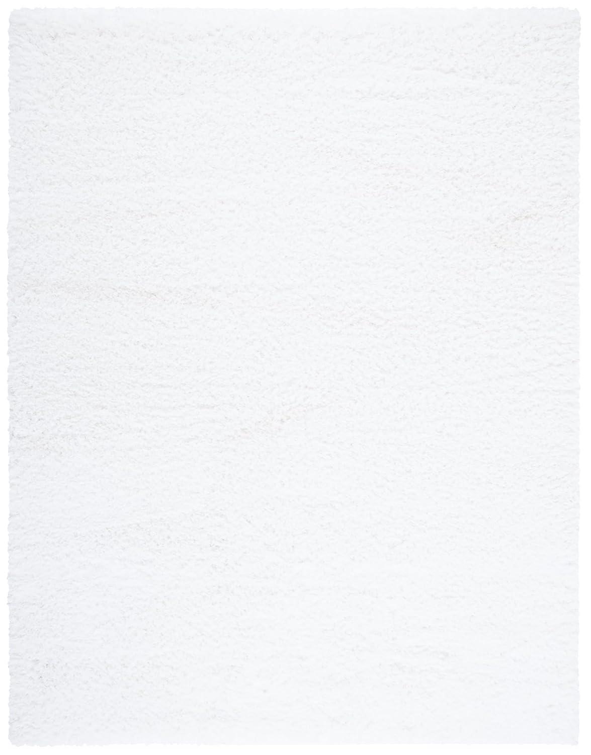 Polar Shag PSG800 Power Loomed Indoor Area Rug - 8'x10' - White - Safavieh