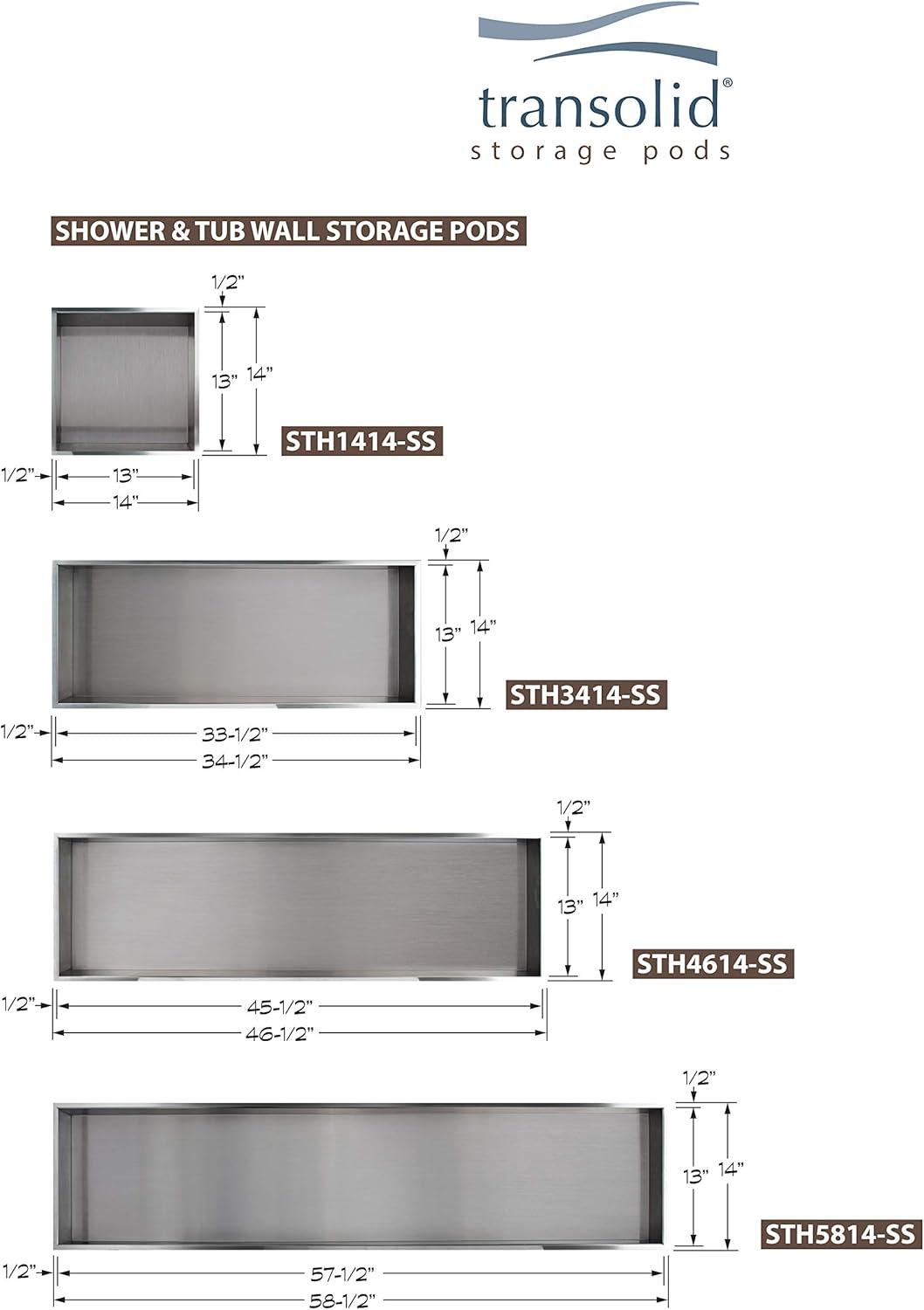 Adhesive Stainless Steel Shower Caddy