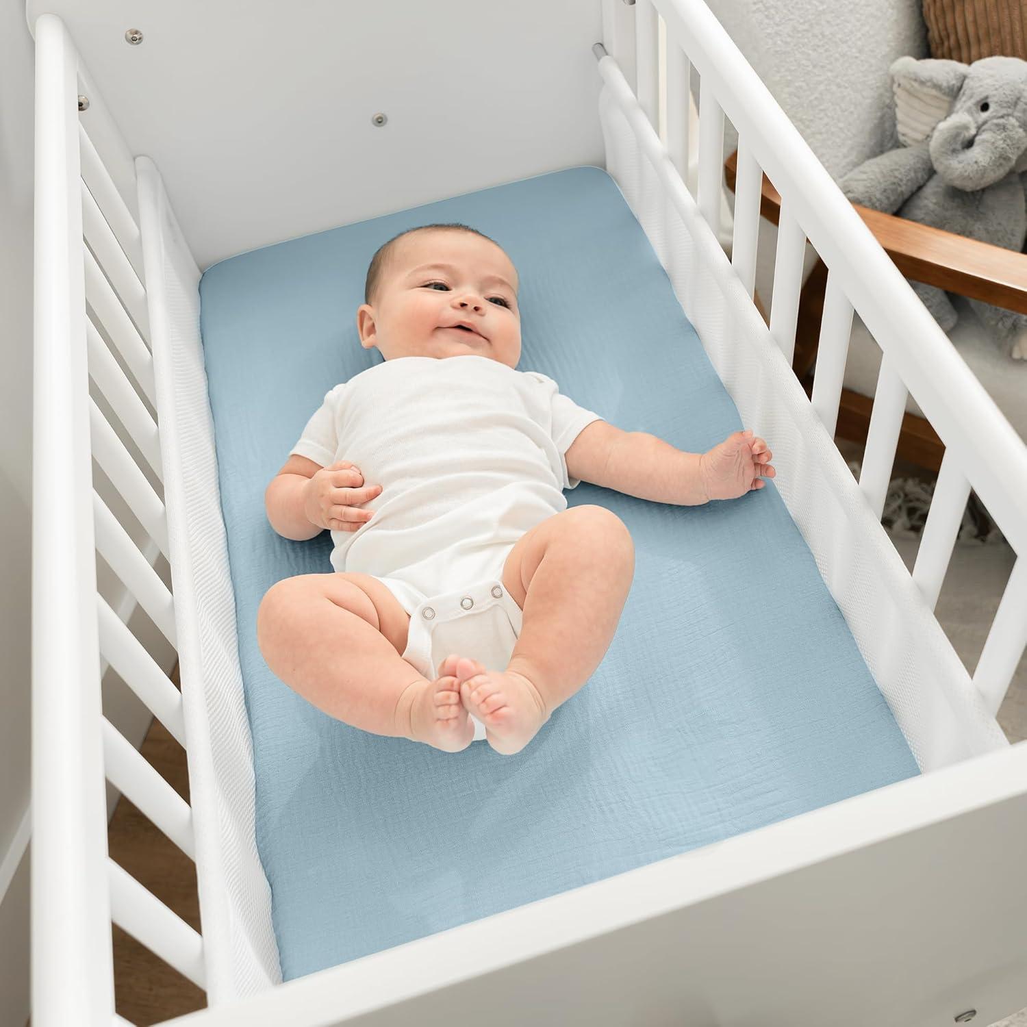 Comfy Cubs Fiited Sheets Cotton Blend Fitted Bassinet Sheet