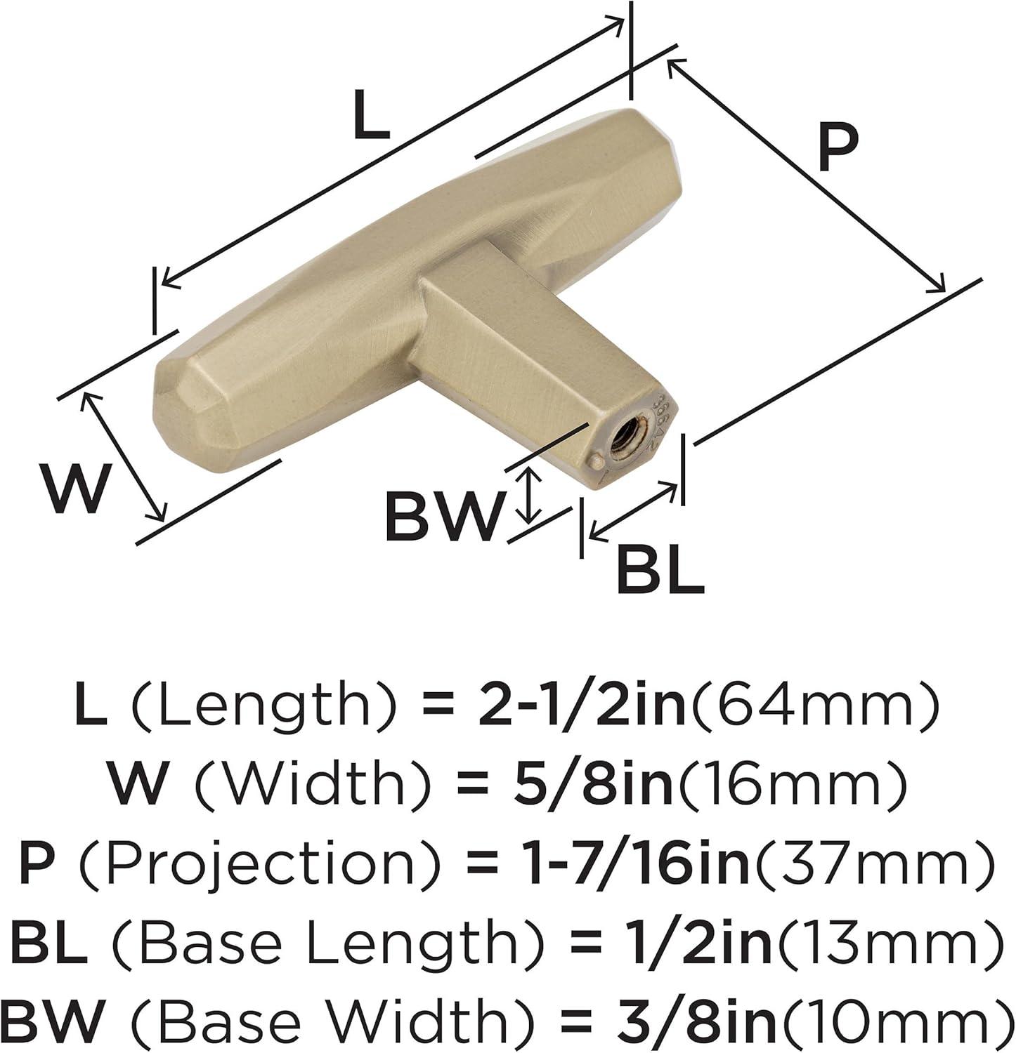 Amerock St. Vincent 1 7/16" Length Bar Knob & Reviews | Wayfair