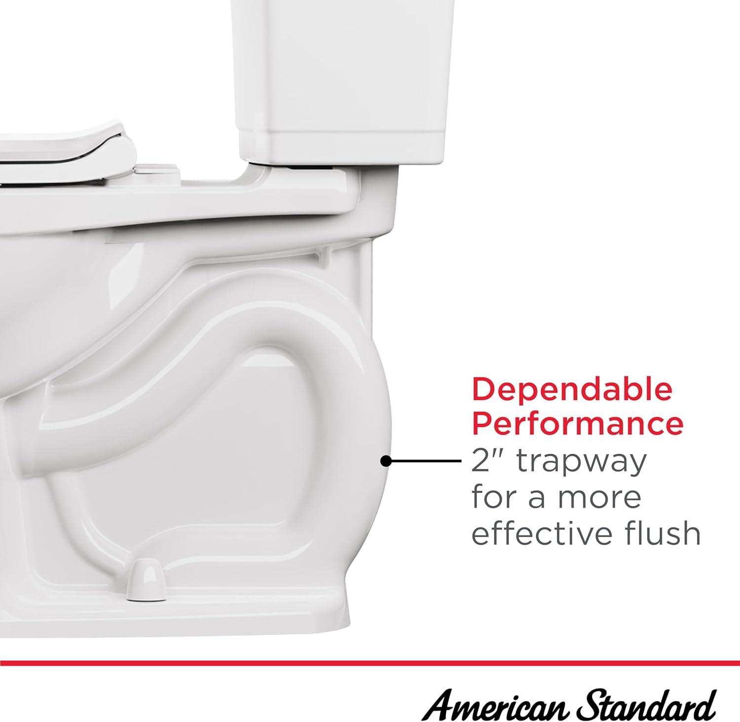American Standard Colony 1.28 Gallons GPF Elongated Comfort Height Floor Mounted Two-Piece Toilet (Seat Not Included)