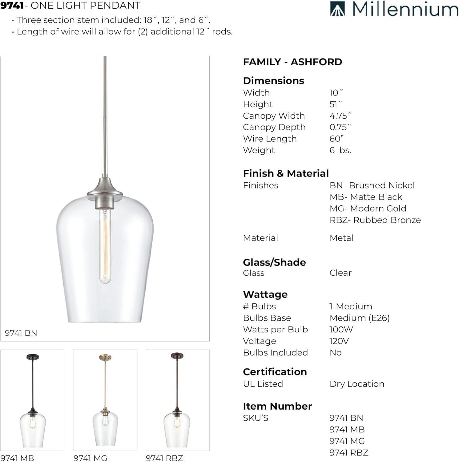 Red Barrel Studio® 1 - Light Unique/Statement Pendant