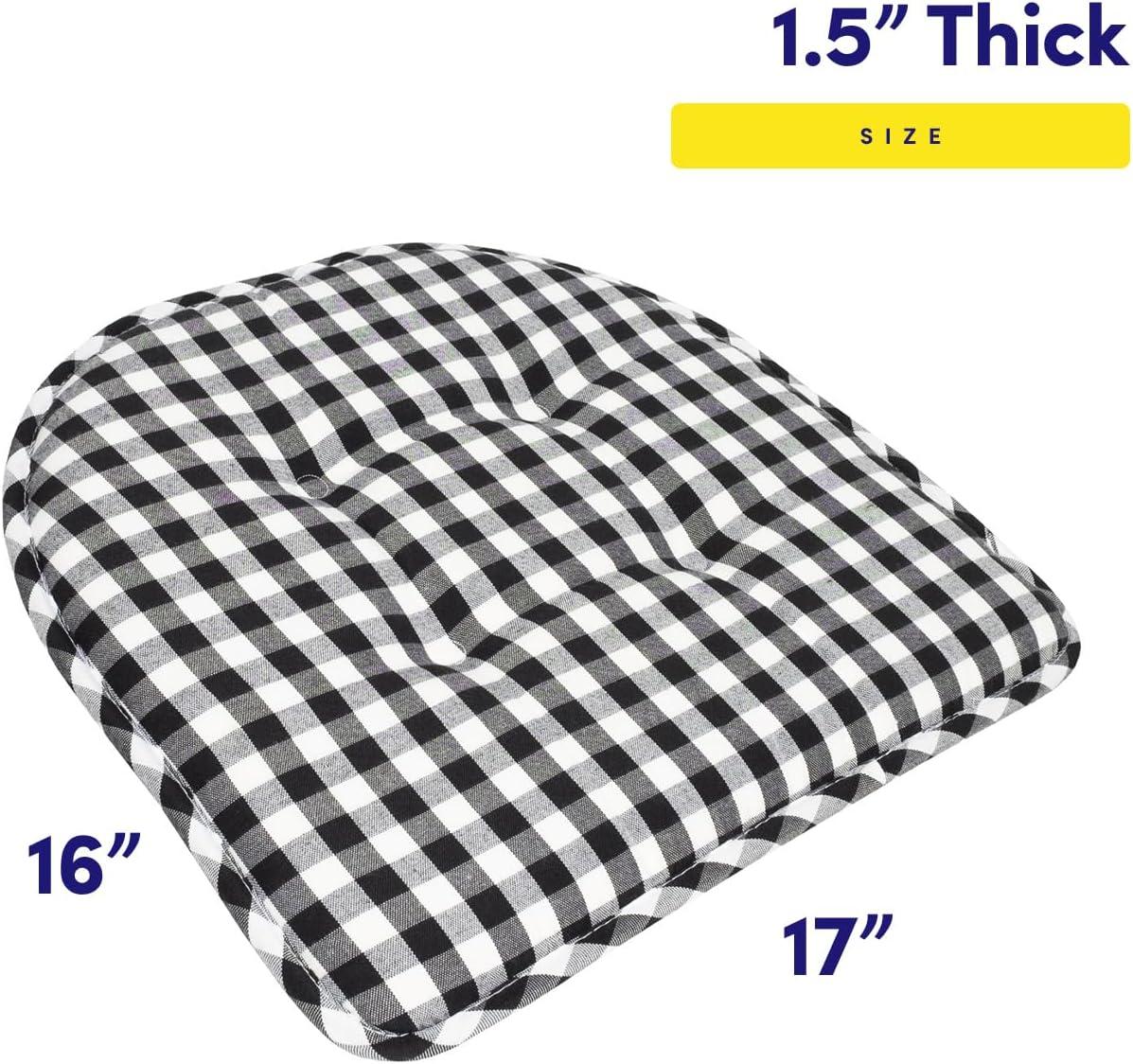 Buffalo Pattern Non-Slip Indoor Chair Pad Cushion