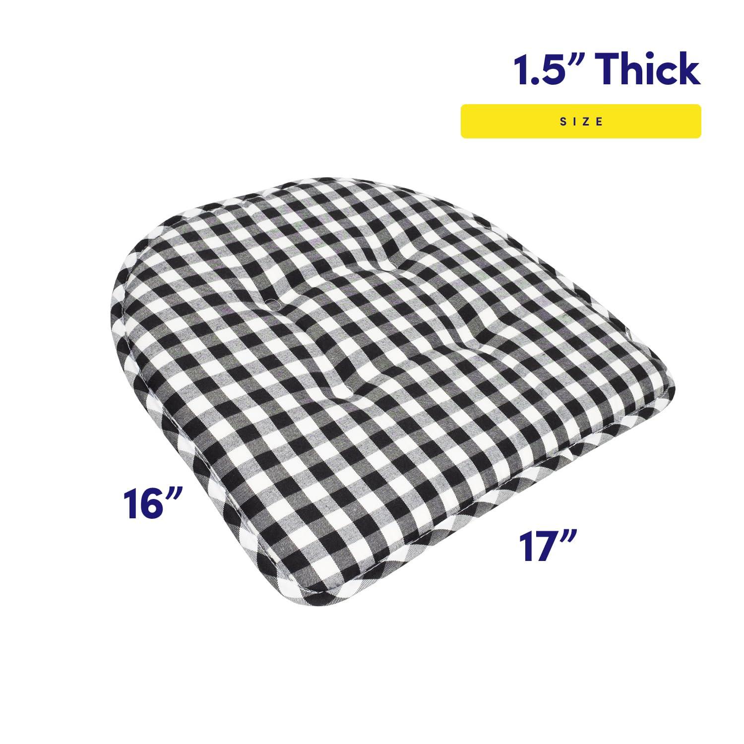 Buffalo Pattern Non-Slip Indoor Chair Pad Cushion