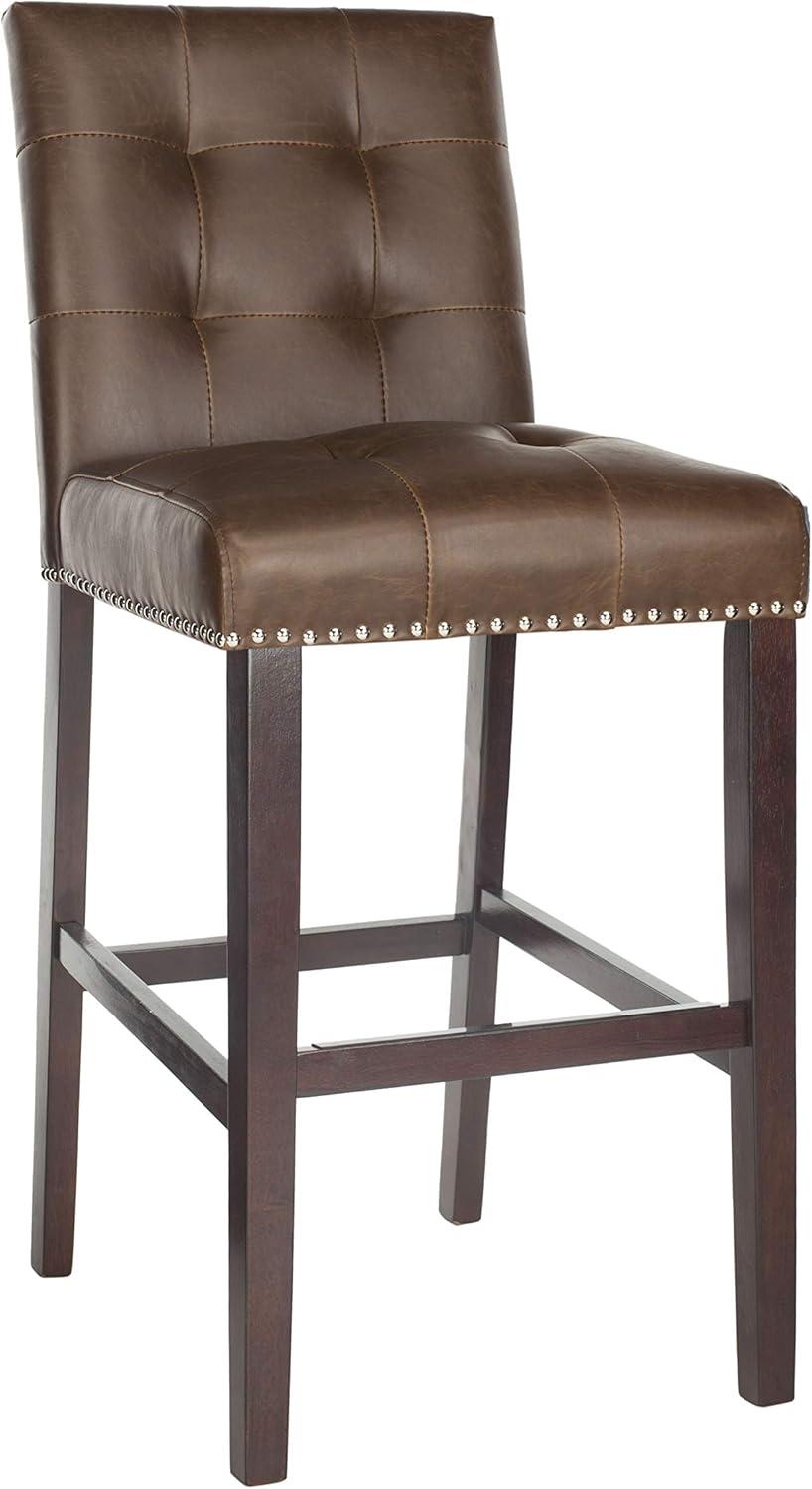 Nikita Bar Stool (Set of 2) - BST6302 - Brown/Espresso - Safavieh