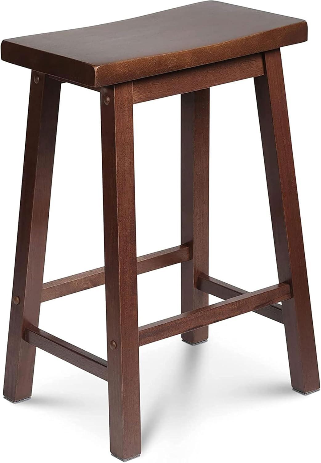 PJ Wood Solid Wood Accent Stool