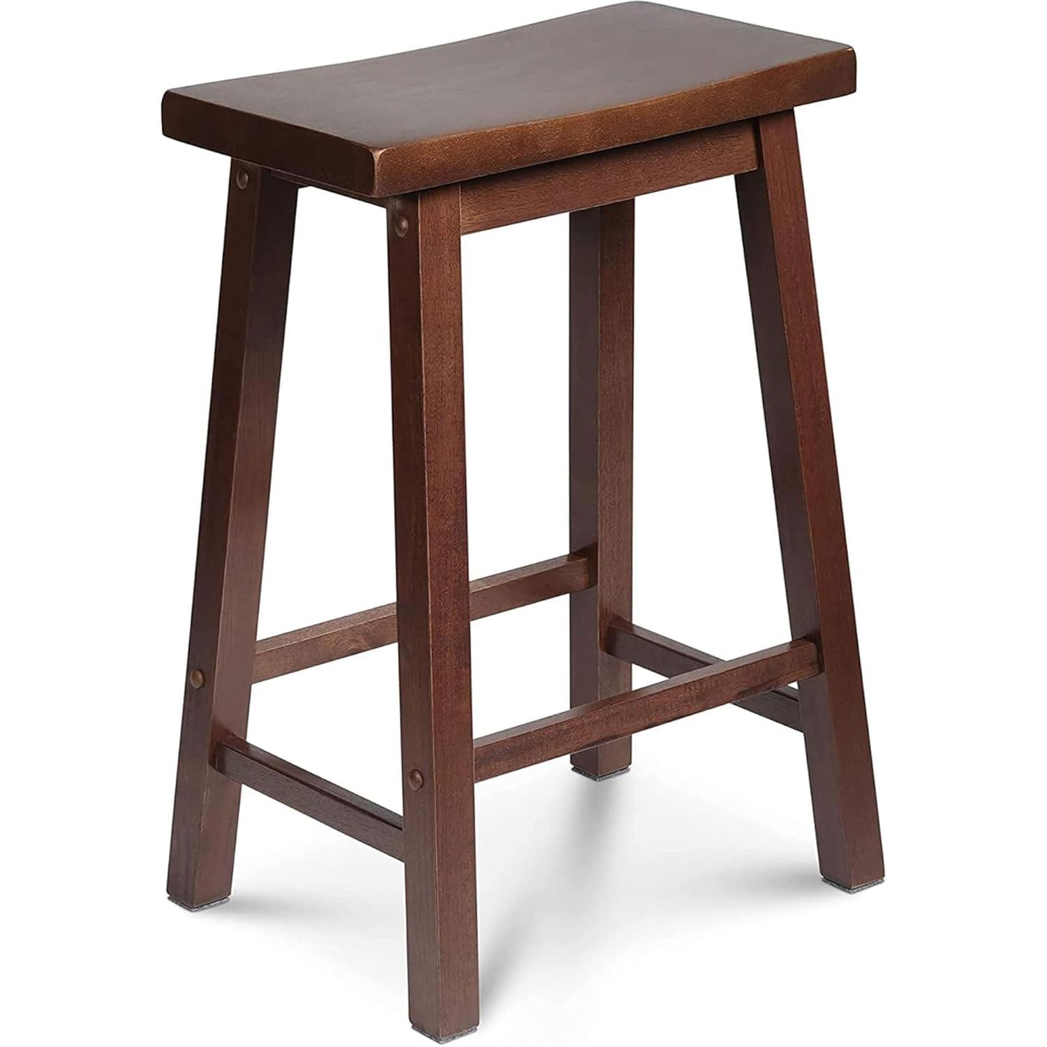 PJ Wood Solid Wood Accent Stool